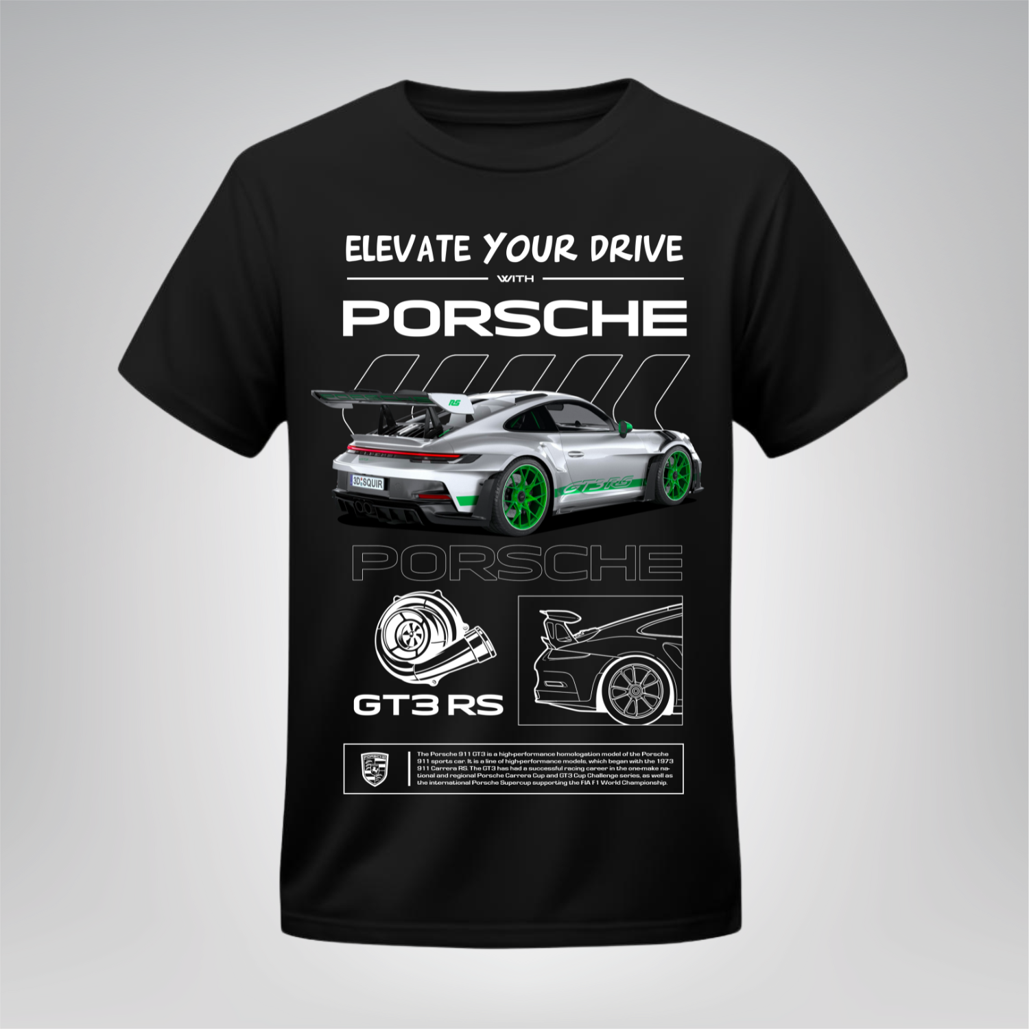 Polera Porsche 911 GT3 RS – Green Edition