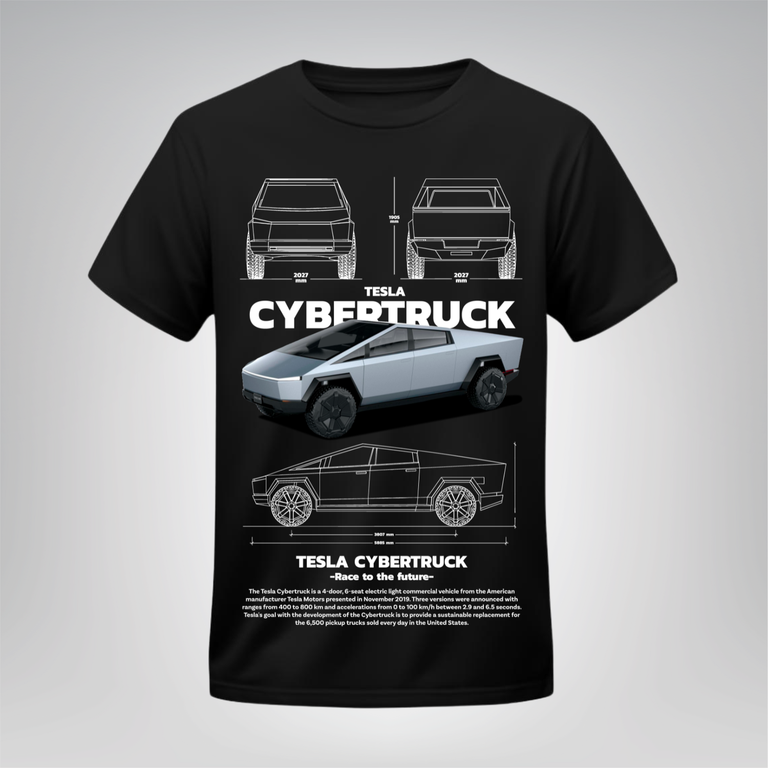 Polera Cybertruck – Tesla