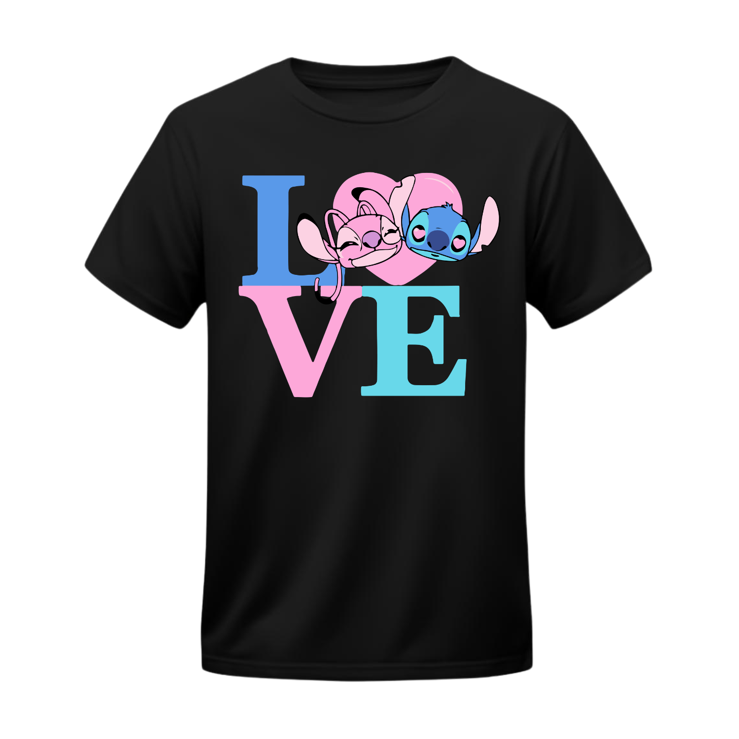 Polera Stitch & Angel Pop Love – Lilo & Stitch