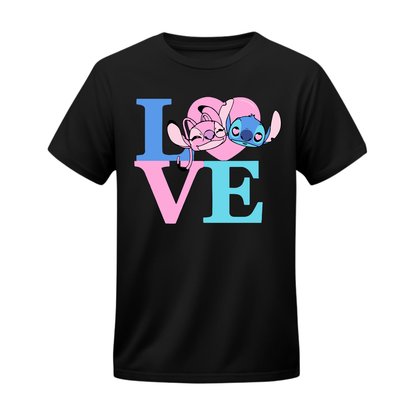 Polera Stitch & Angel Pop Love – Lilo & Stitch