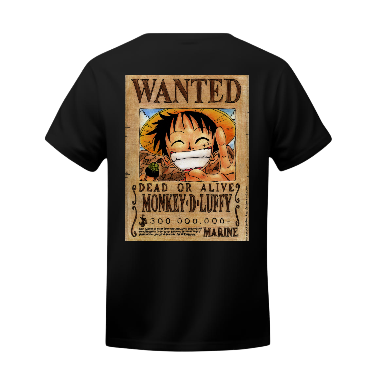 Polera Luffy Wanted Poster – One Piece