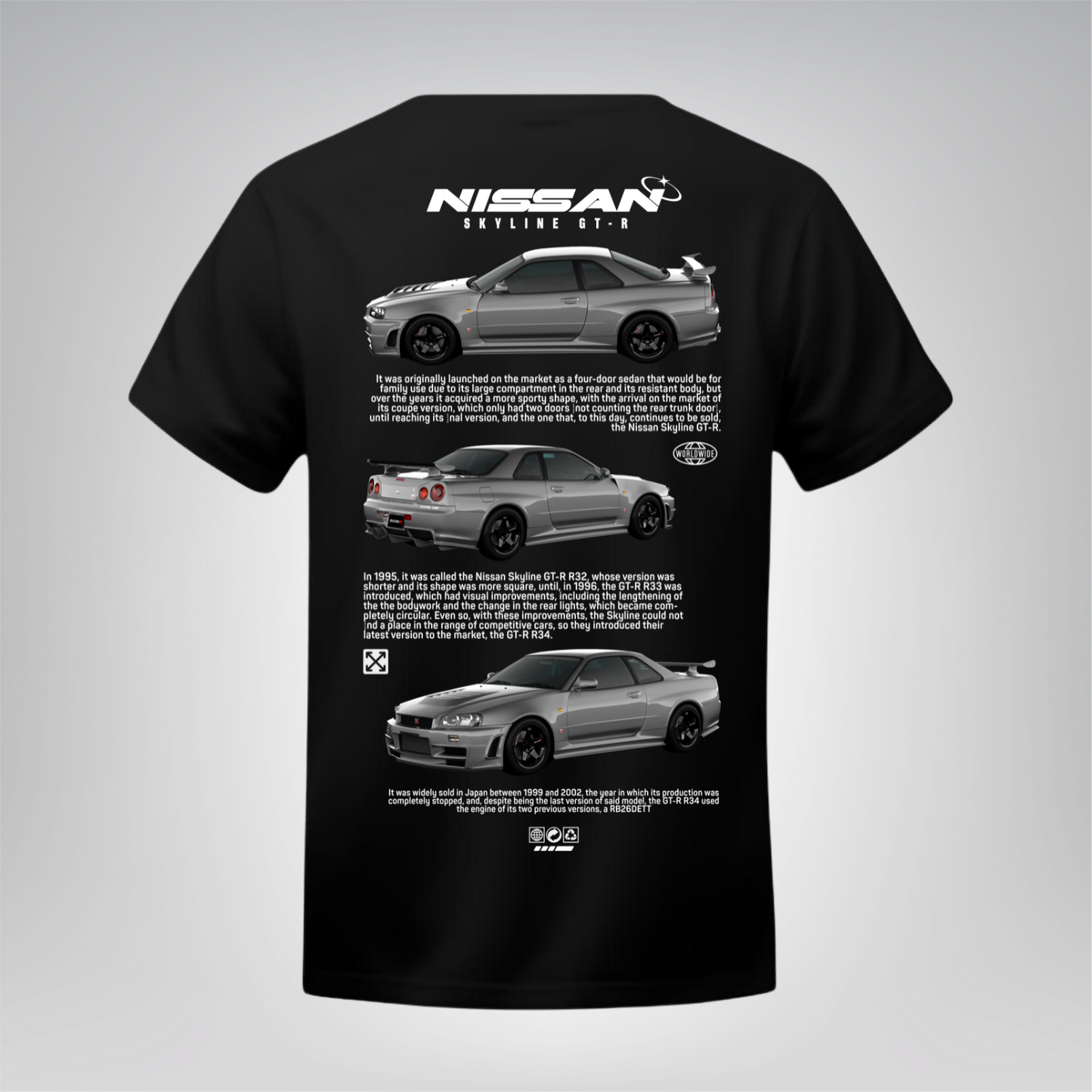 Polera Nissan Skyline GT-R Historia