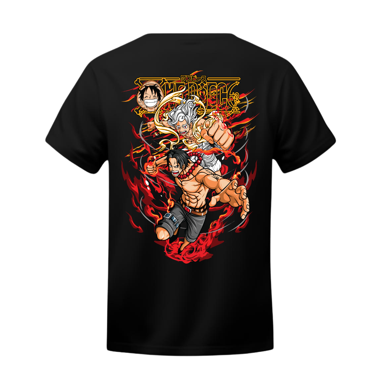 Polera Luffy Gear 5 & Ace – One Piece