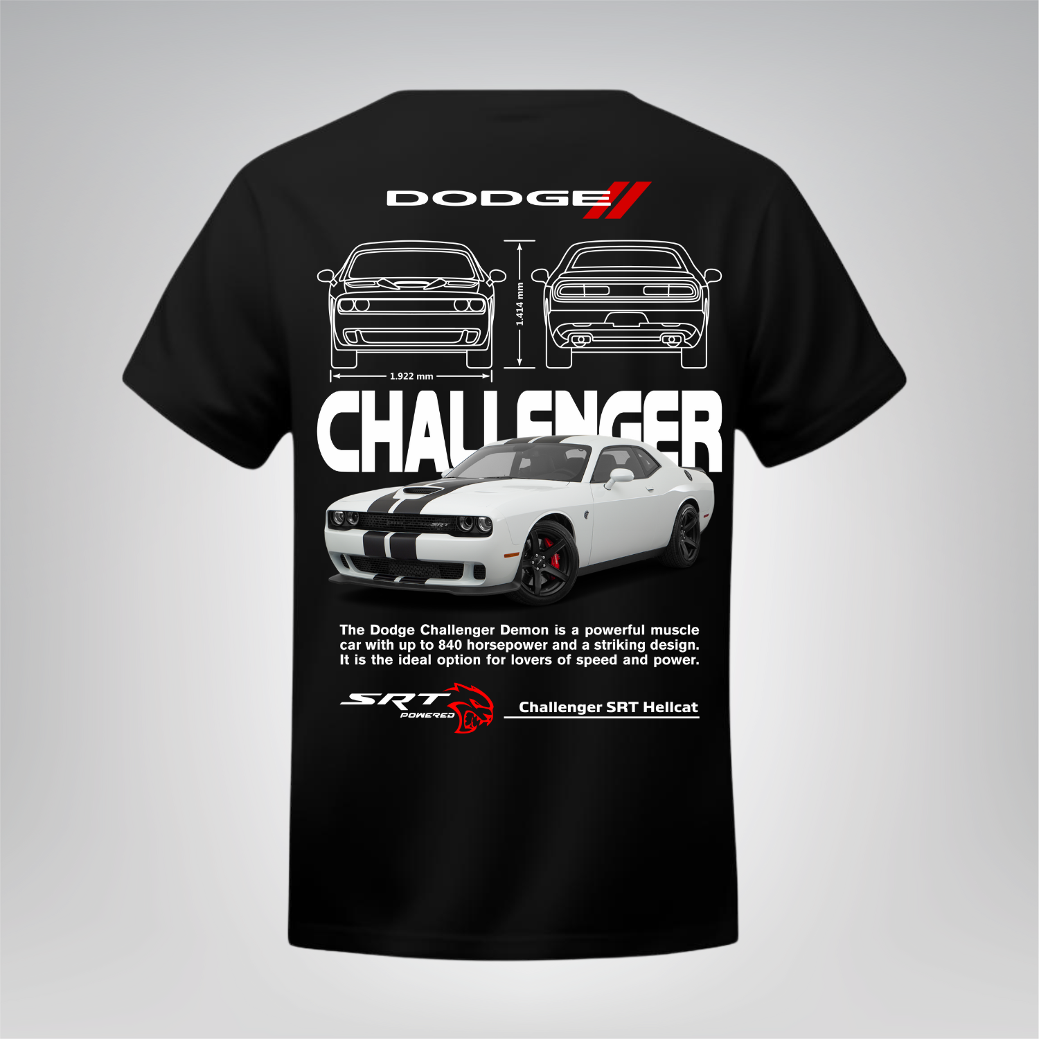 Polera Challenger SRT Hellcat – Dodge