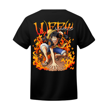 Polera Luffy: Voluntad de Fuego – One Piece