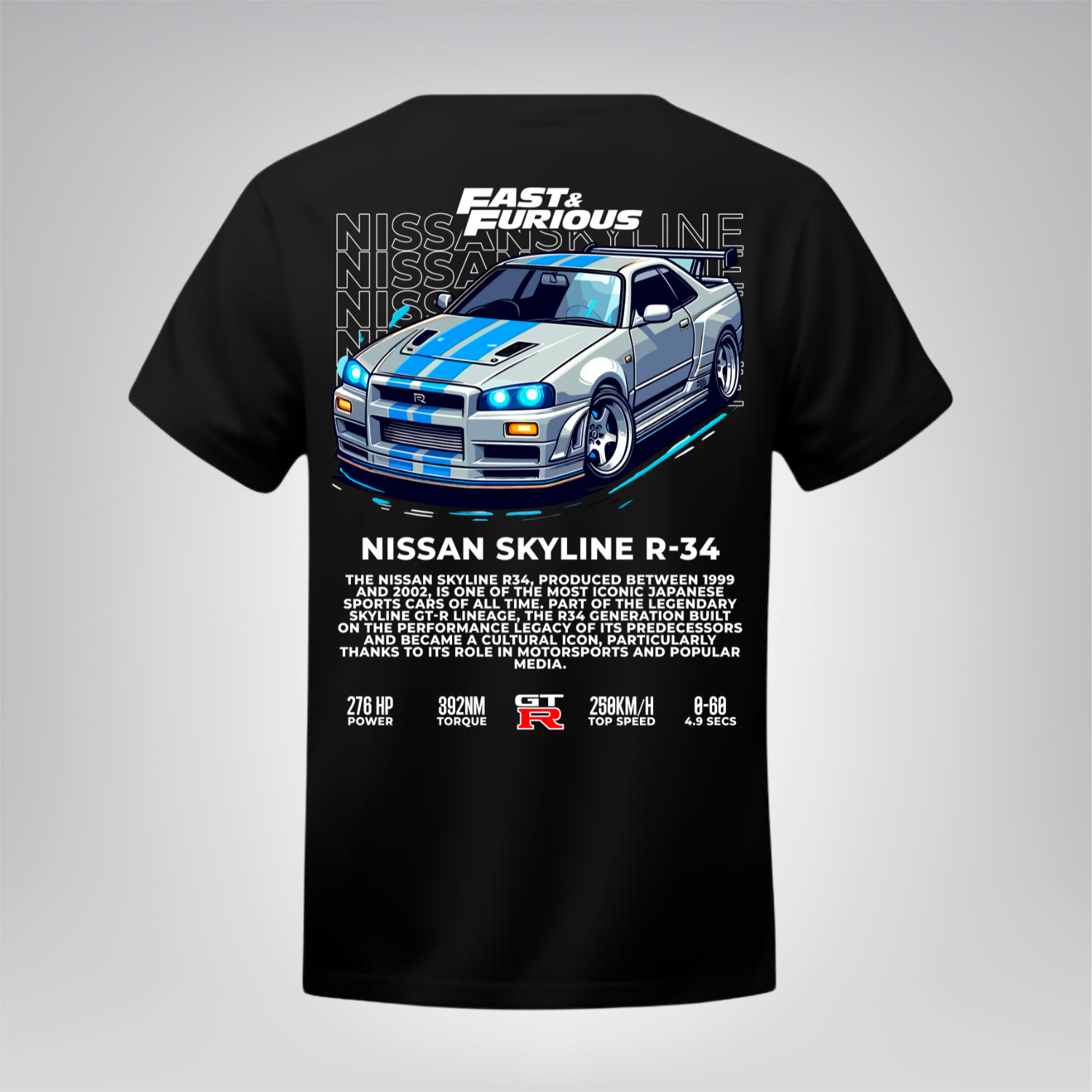 Polera Skyline R34 – Fast & Furious