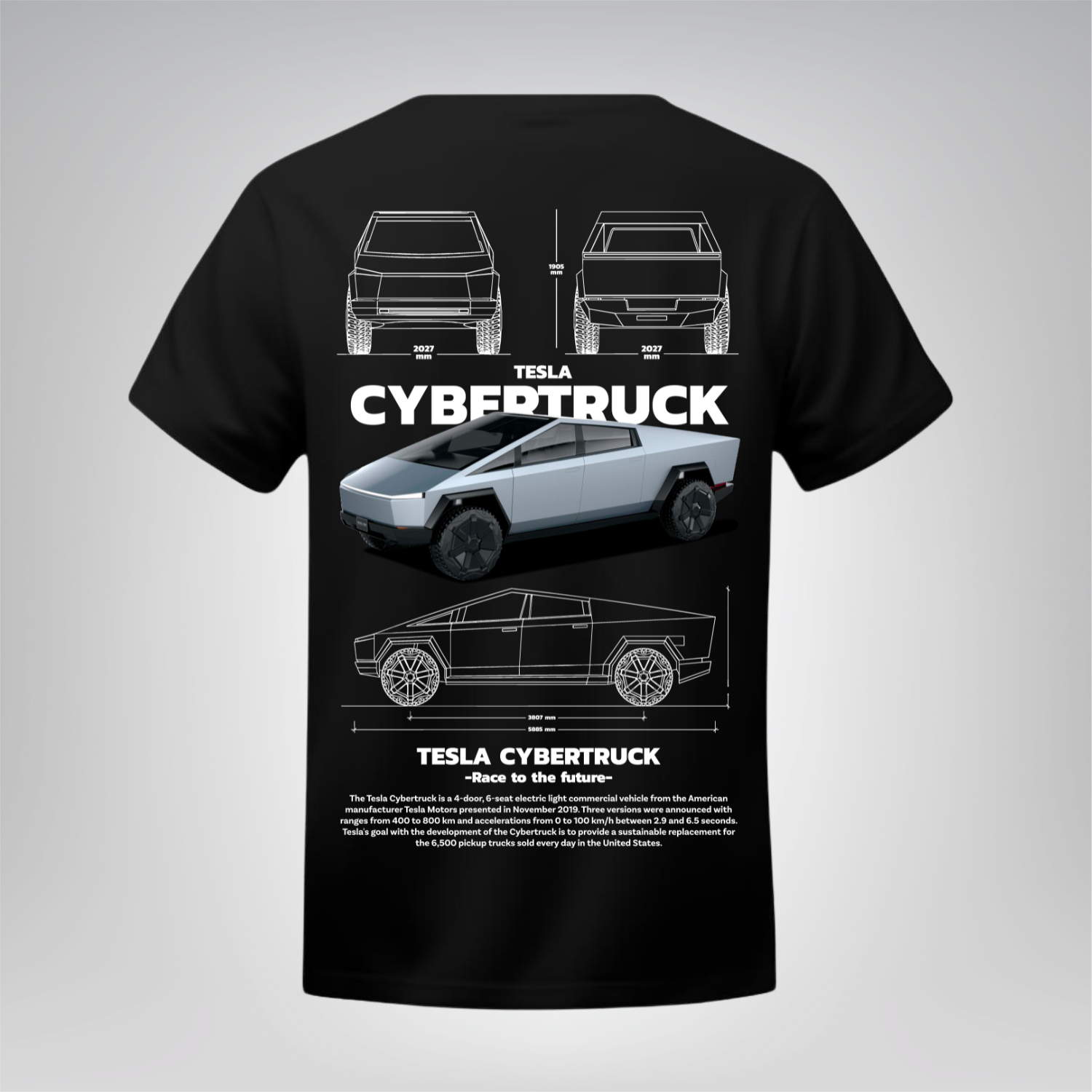 Polera Cybertruck – Tesla