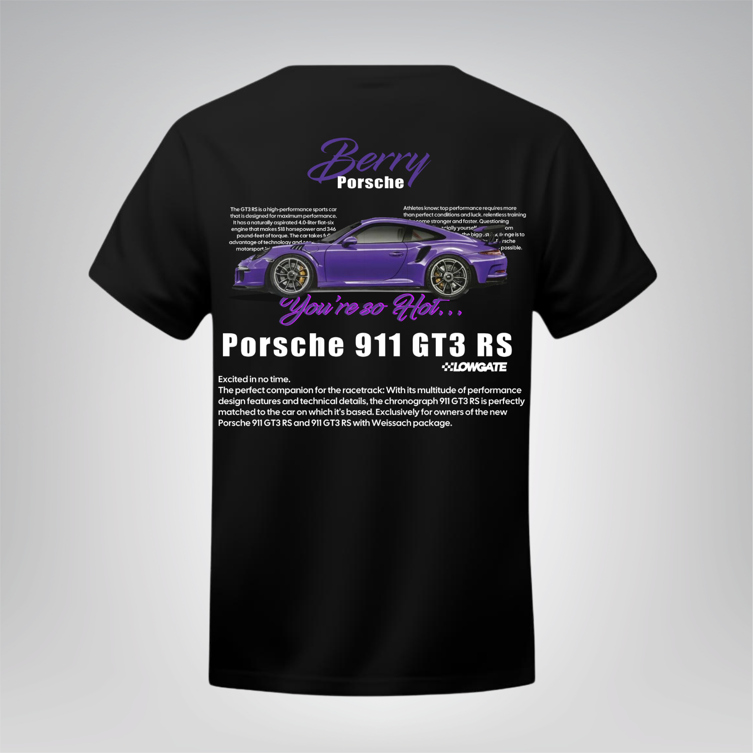 Polera Berry Porsche 911 GT3 RS – Porsche