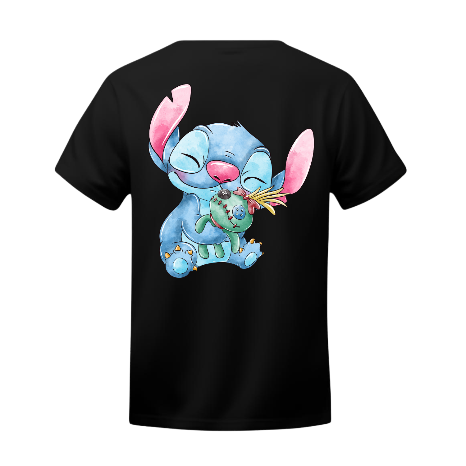 Polera Stitch & Scrump Watercolor – Lilo & Stitch