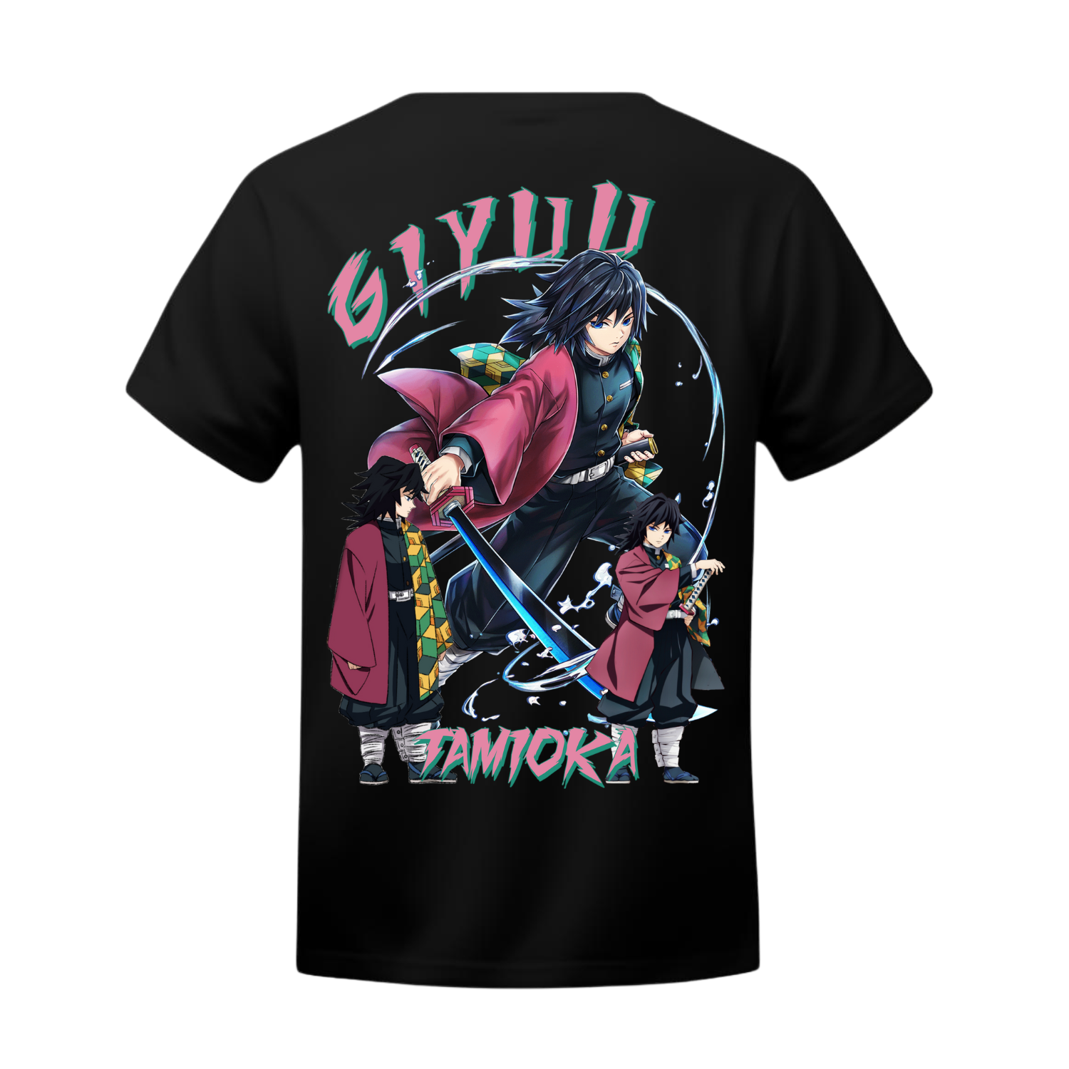 Polera Giyu: Calma en el Torrente – Kimetsu no Yaiba