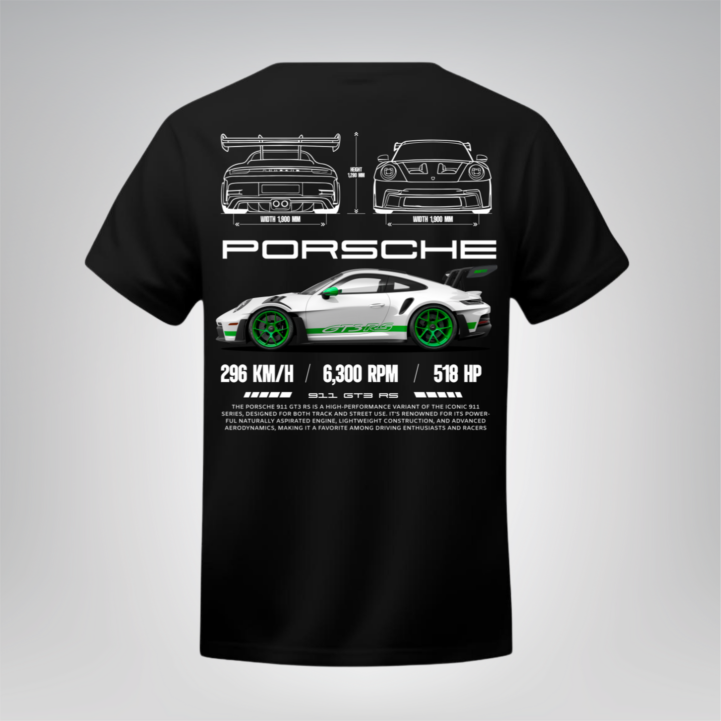 Polera Porsche 911 GT3 RS – Racing Edition