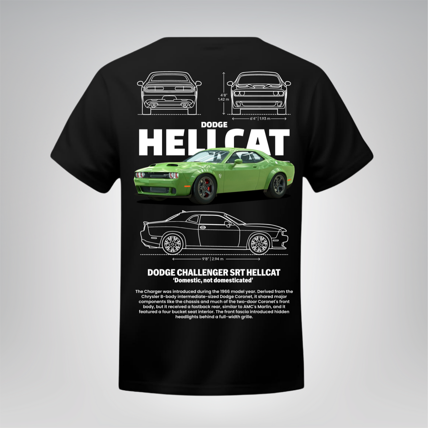 Polera Hellcat – Dodge Challenger