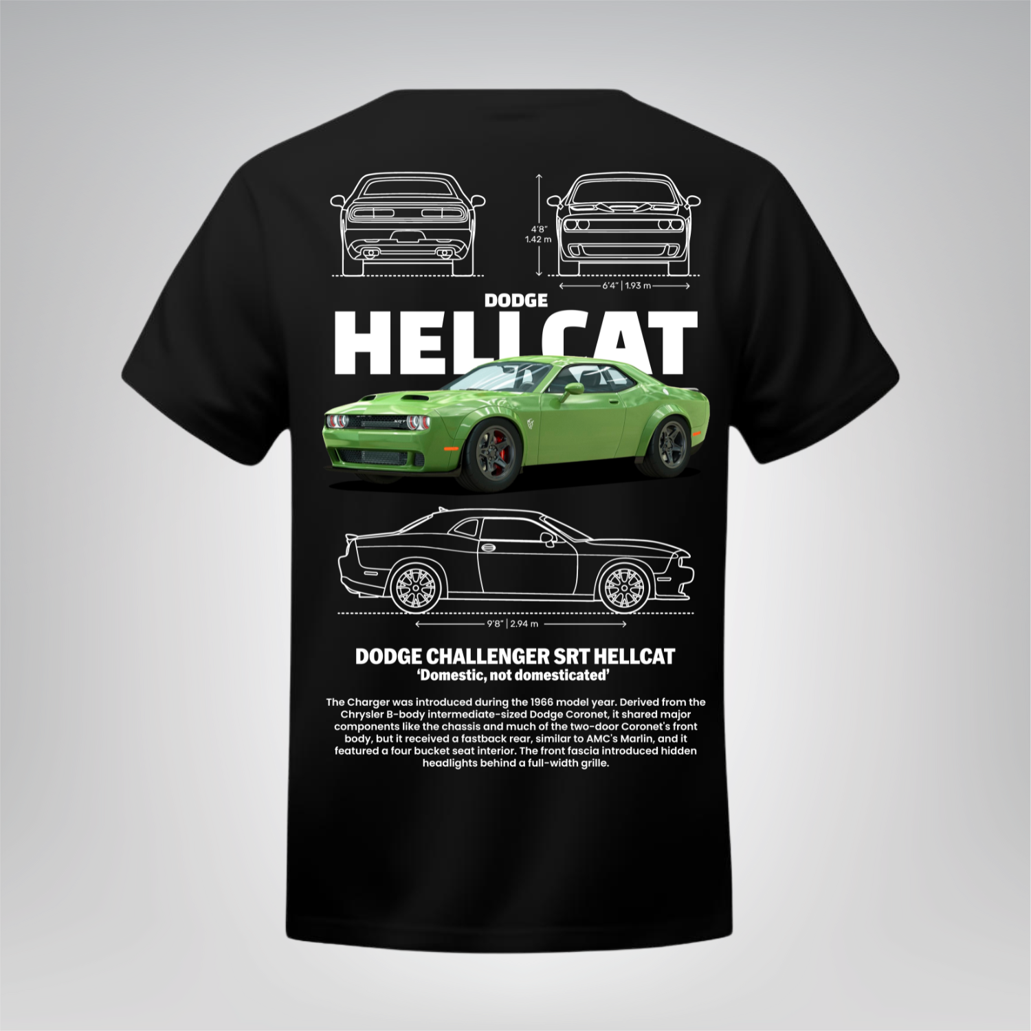 Polera Hellcat – Dodge Challenger