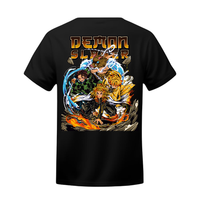 Polera Kyojuro Rengoku: Llama Eterna – Kimetsu no Yaiba