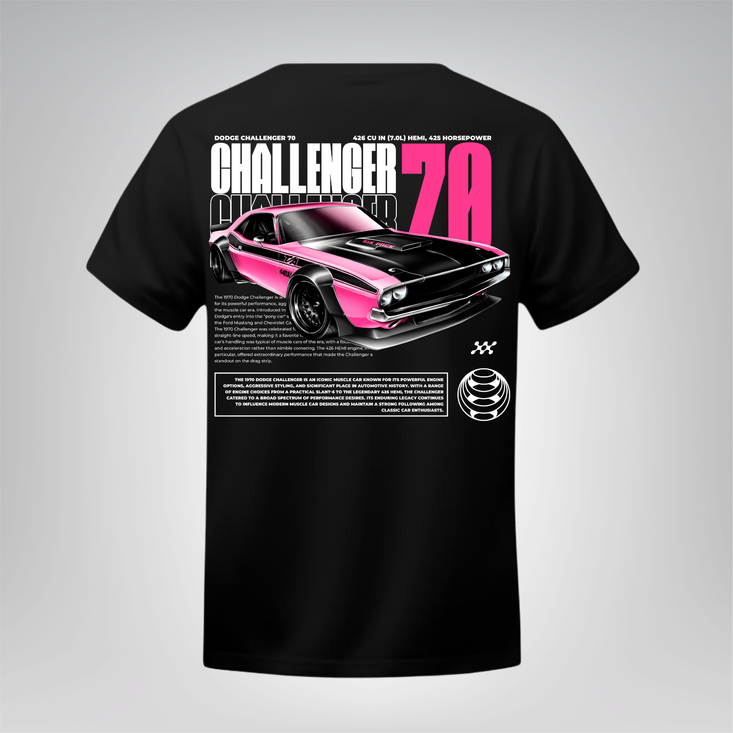 Polera Dodge Challenger 70 – Muscle Car Edition