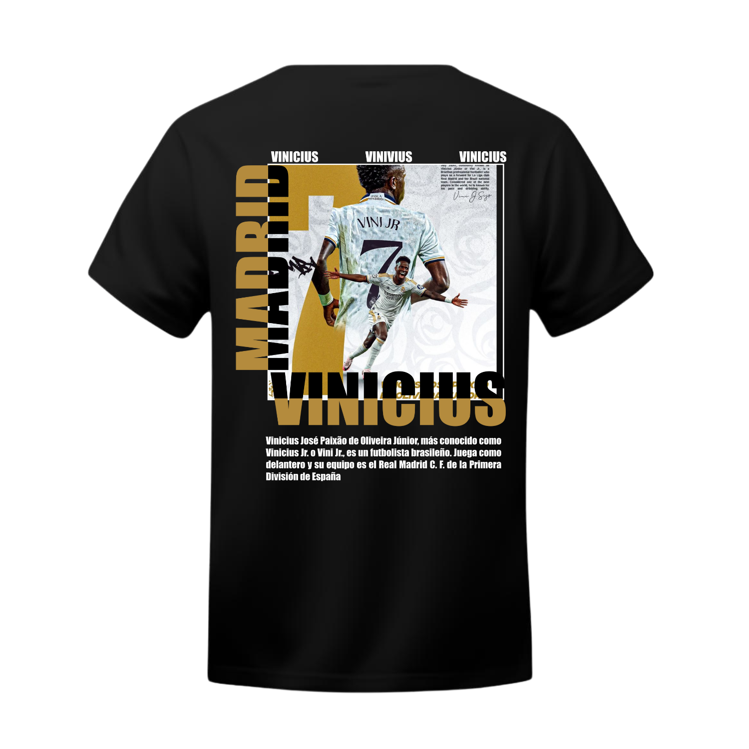 Polera Vinícius Jr. Madrid Samba – Real Madrid