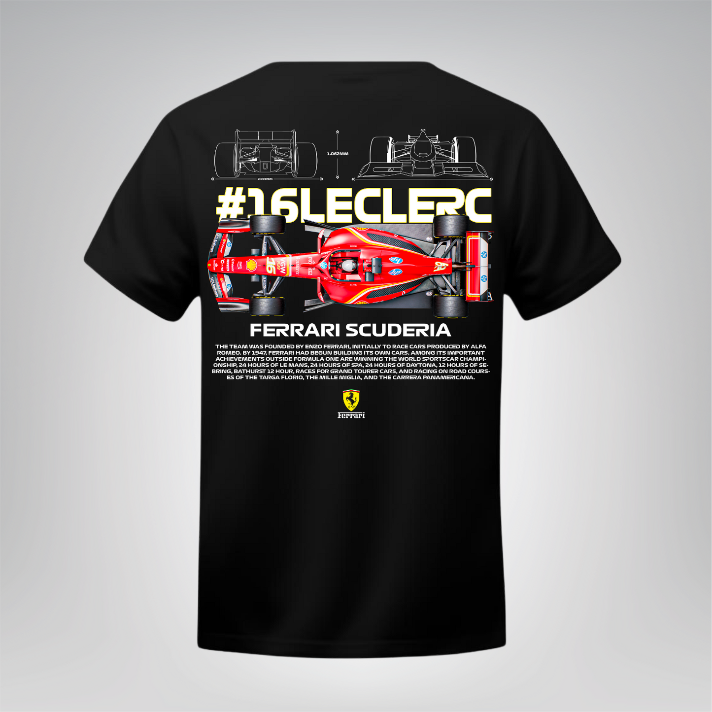 Polera Ferrari #16 Leclerc – F1 Edition