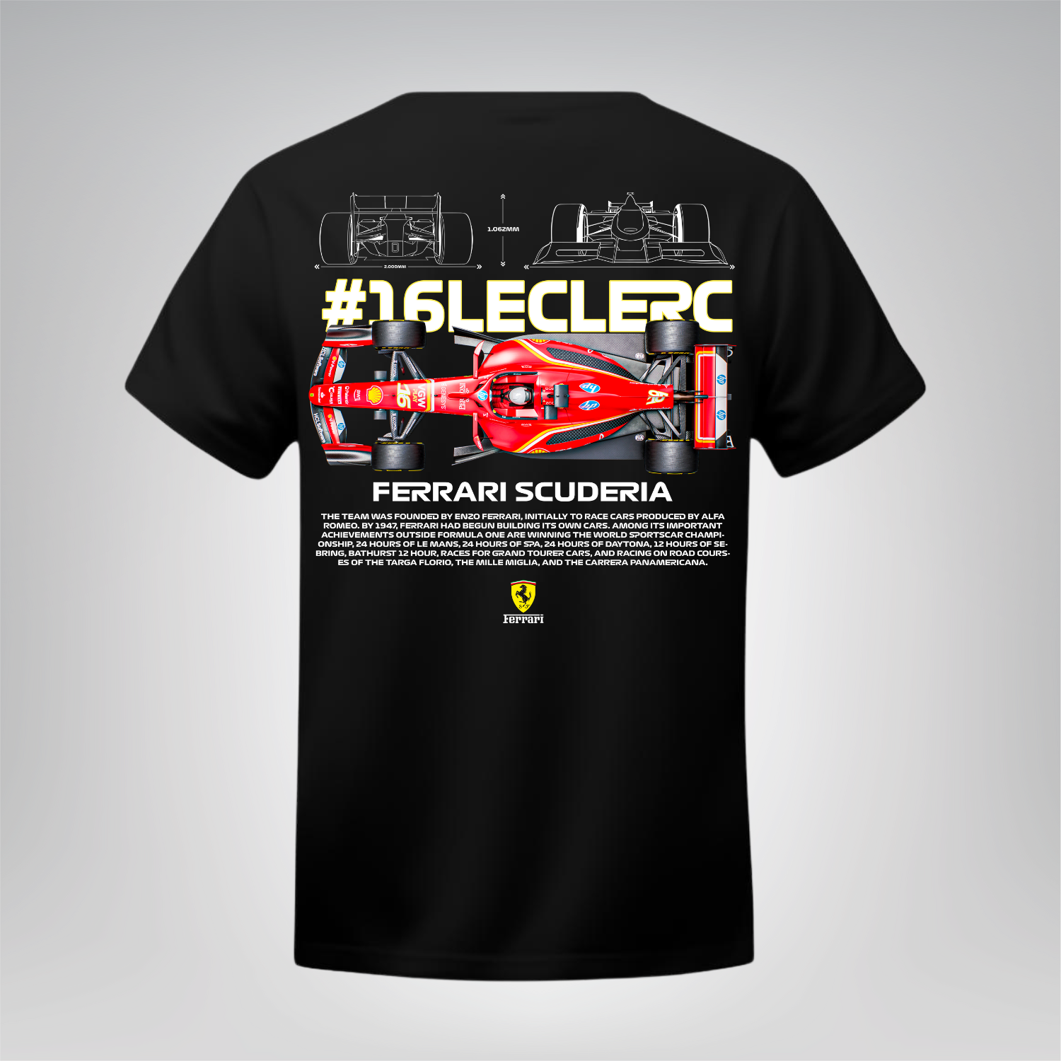 Polera Ferrari #16 Leclerc – F1 Edition