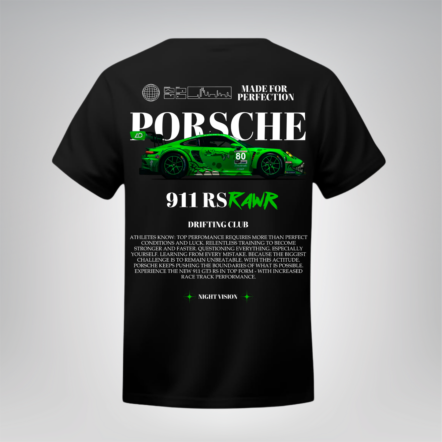 Polera Porsche 911 RS RAWR – Night Vision