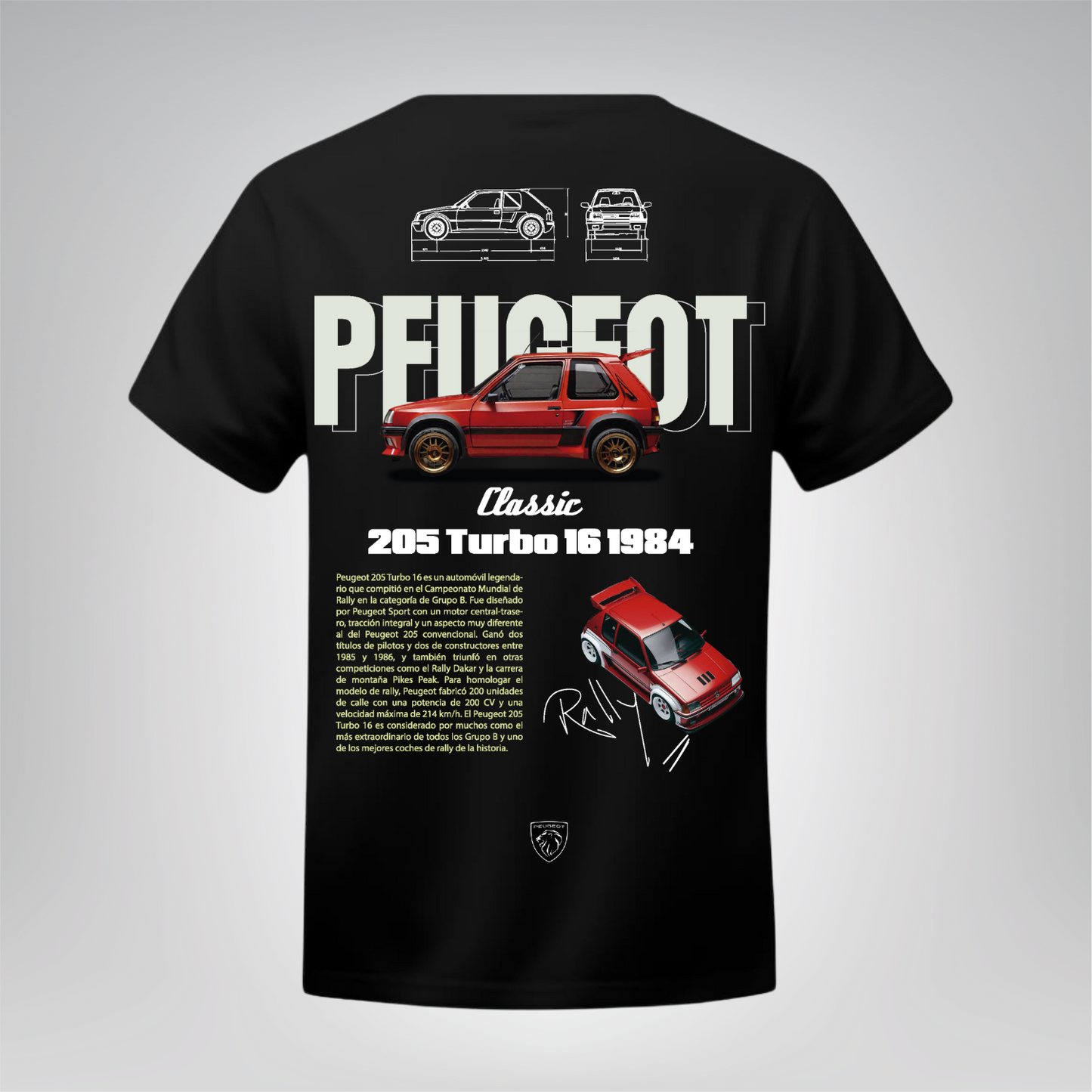 Polera Peugeot 205 Turbo 16 – Peugeot