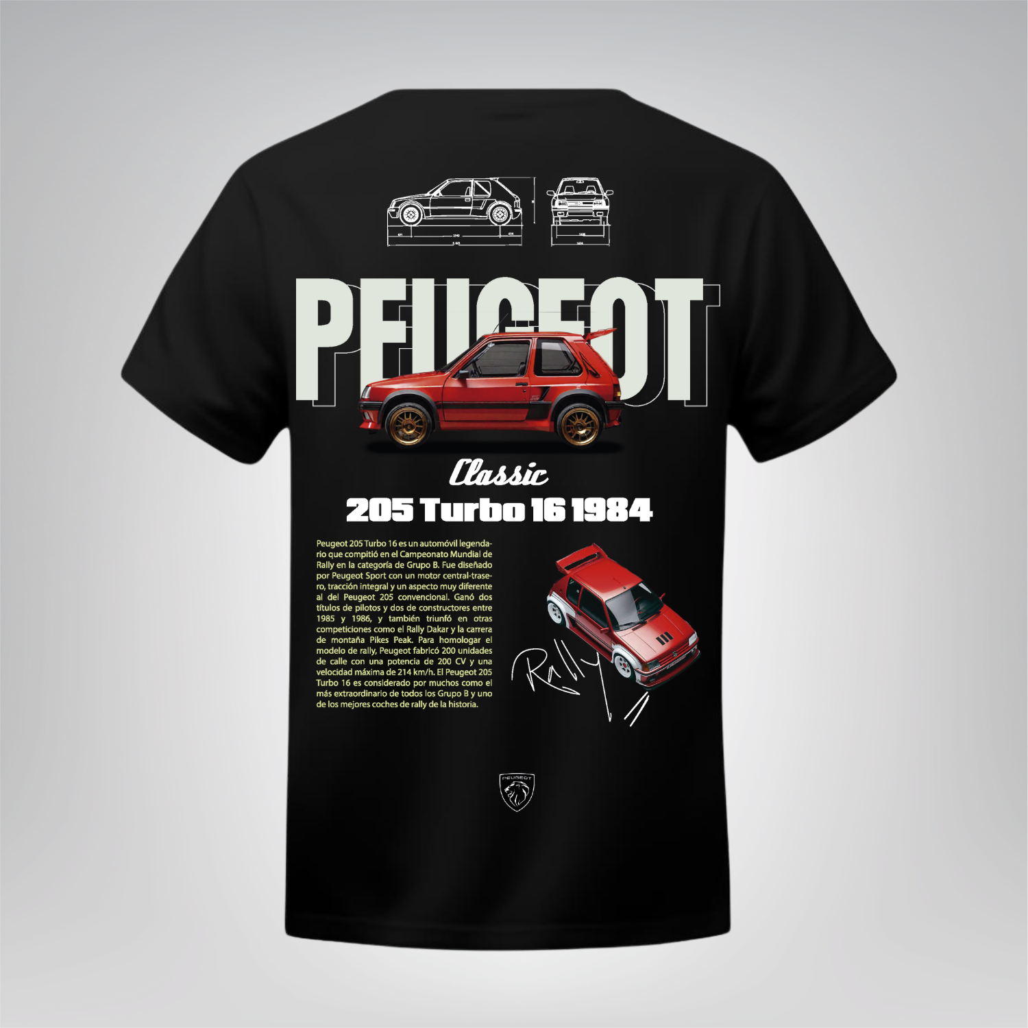 Polera Peugeot 205 Turbo 16 – Peugeot