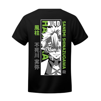 Polera Sanemi: Furia del Viento – Kimetsu no Yaiba