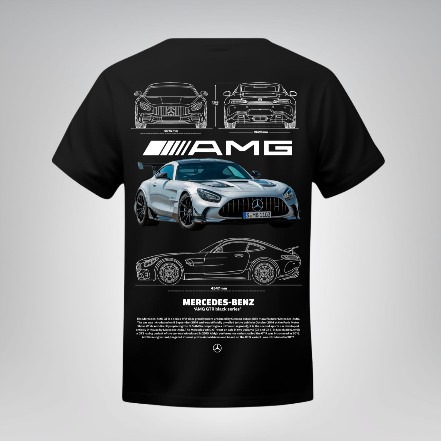 Polera Mercedes-Benz AMG GTR Silver
