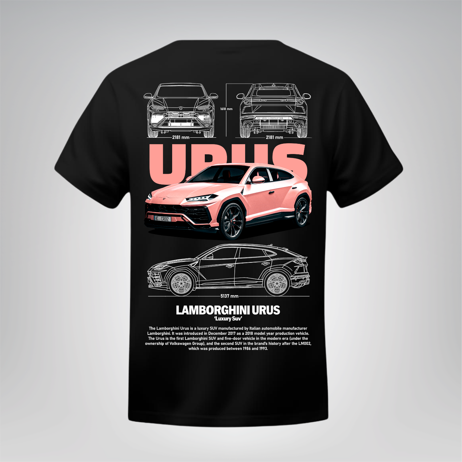 Polera Urus Rosa Coral – Lamborghini
