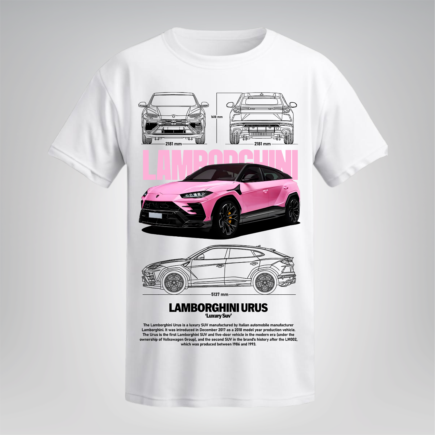 Polera Urus Rosa – Lamborghini