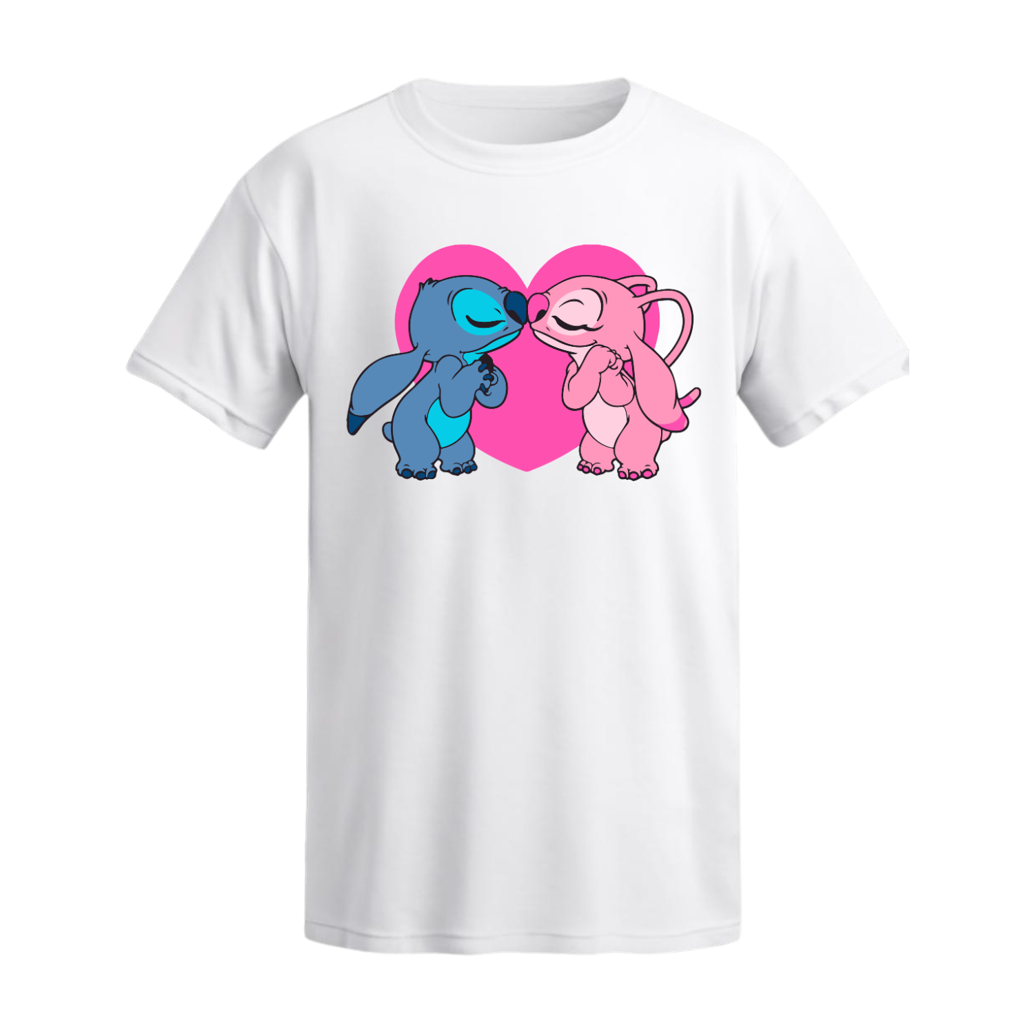 Polera Stitch & Angel Kissing Heart – Lilo & Stitch