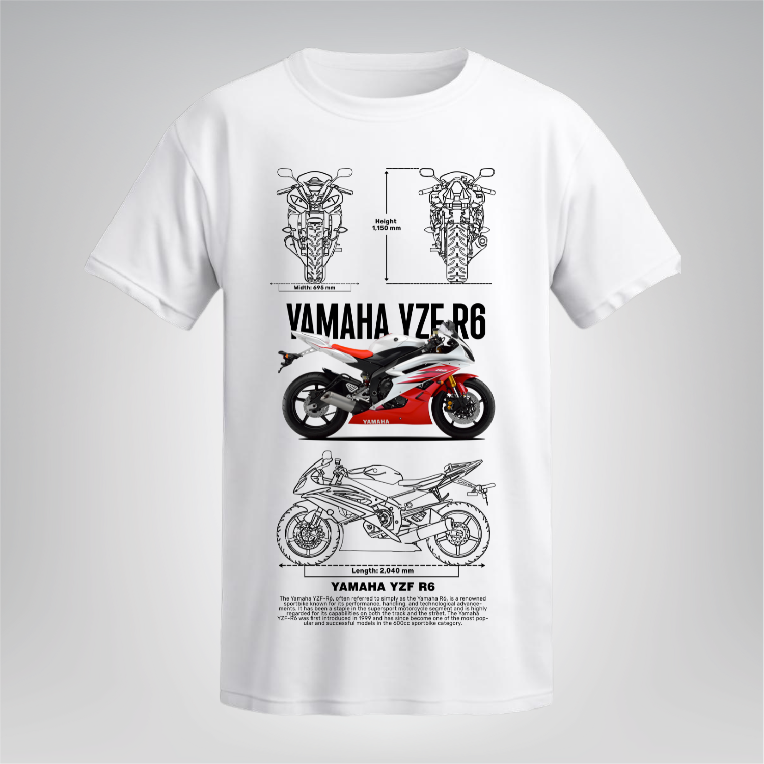 Polera Yamaha YZF R6 – Racing Spirit