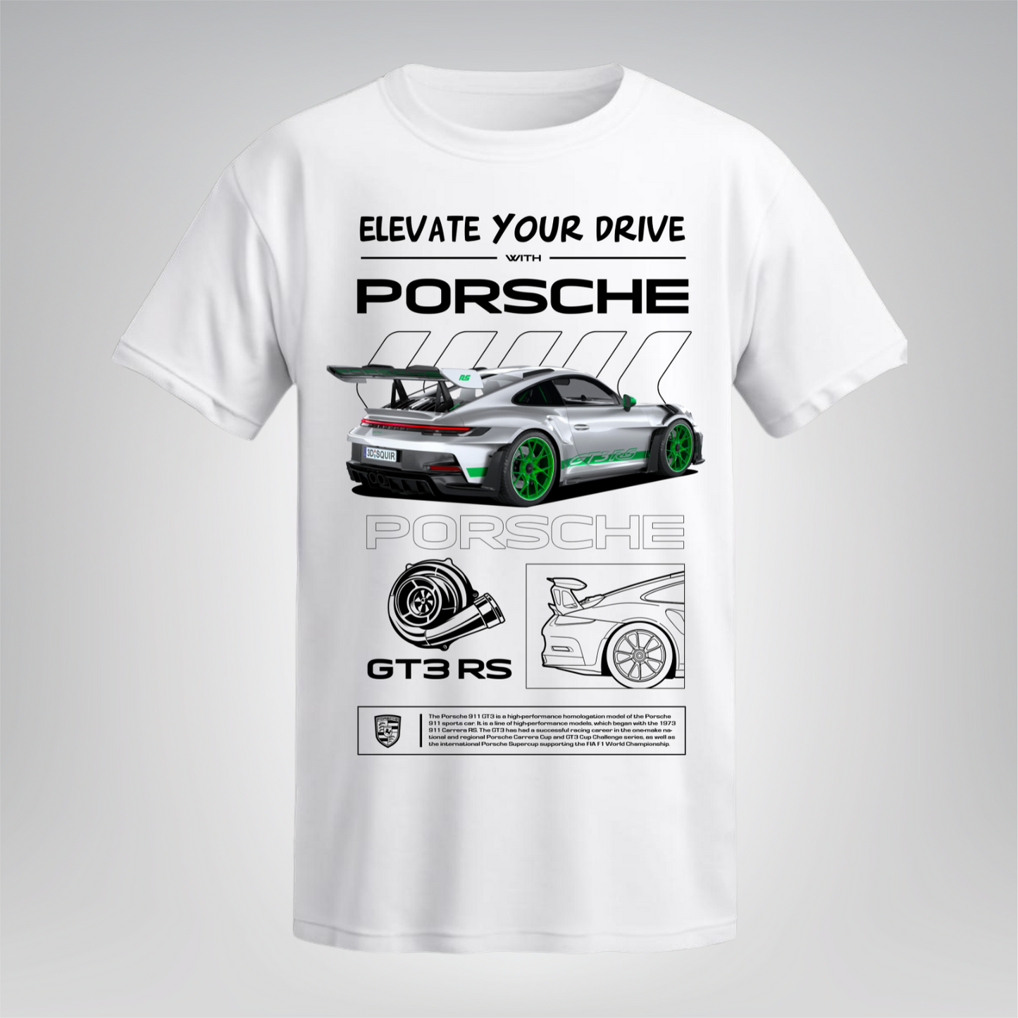 Polera Porsche 911 GT3 RS – Green Edition