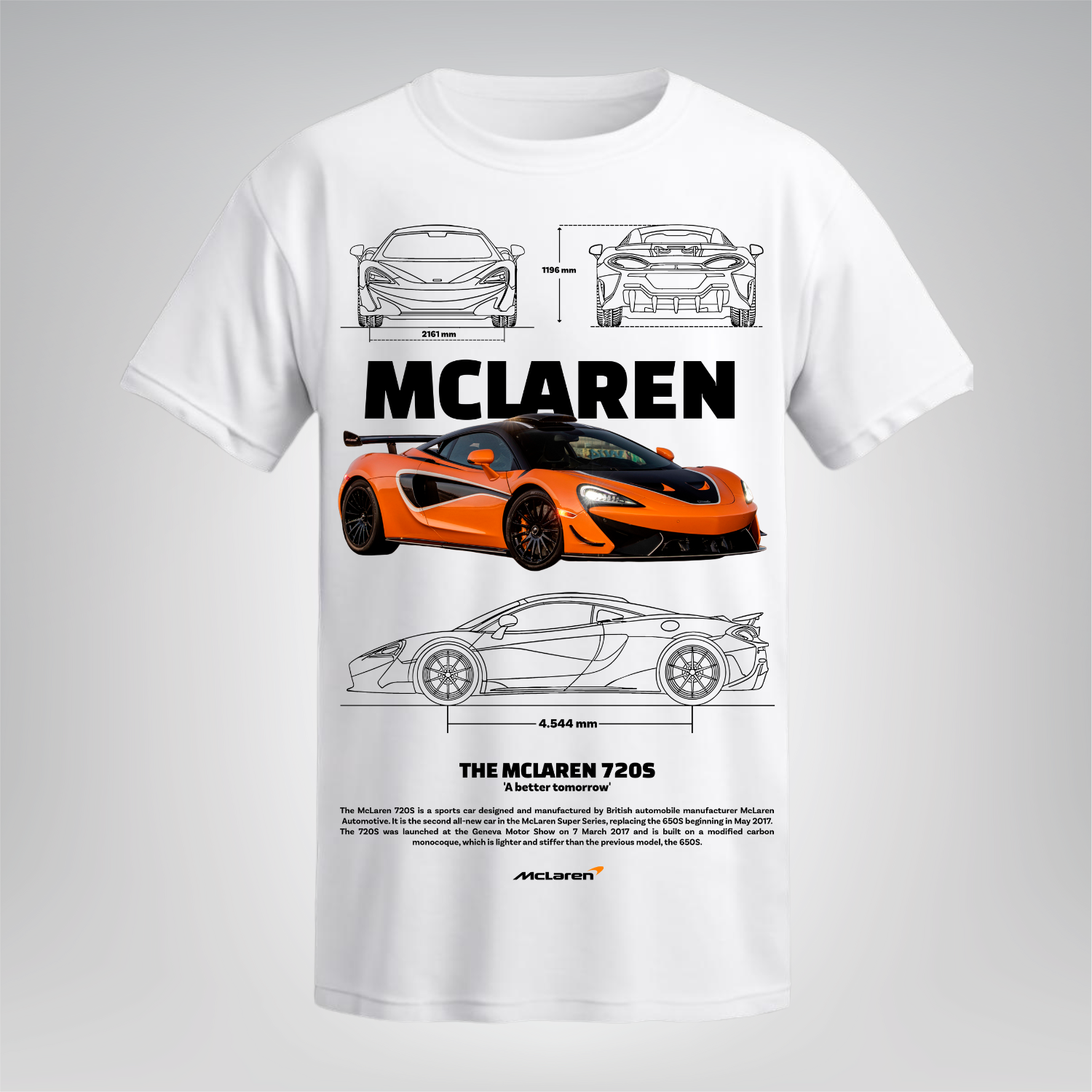 Polera McLaren 720S – Supercar Legend