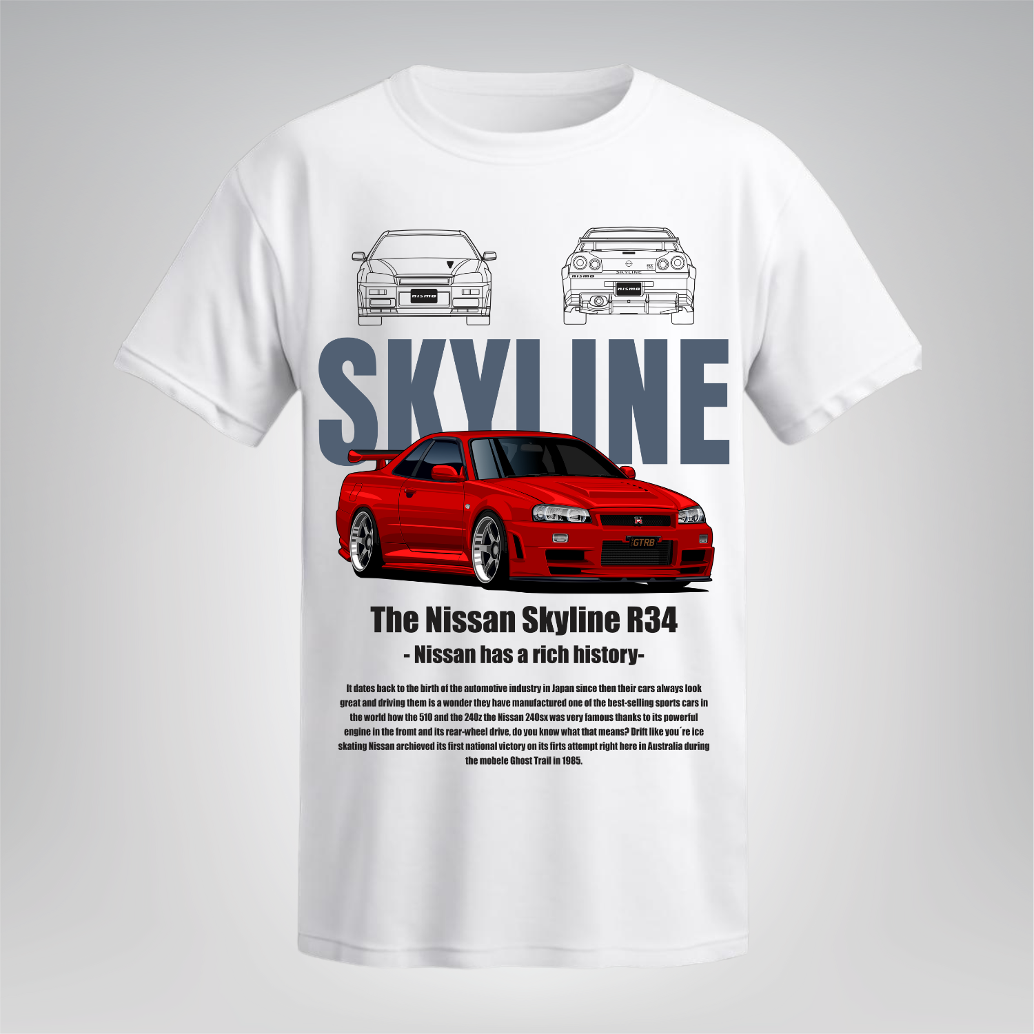 Polera Skyline R34 - Nissan
