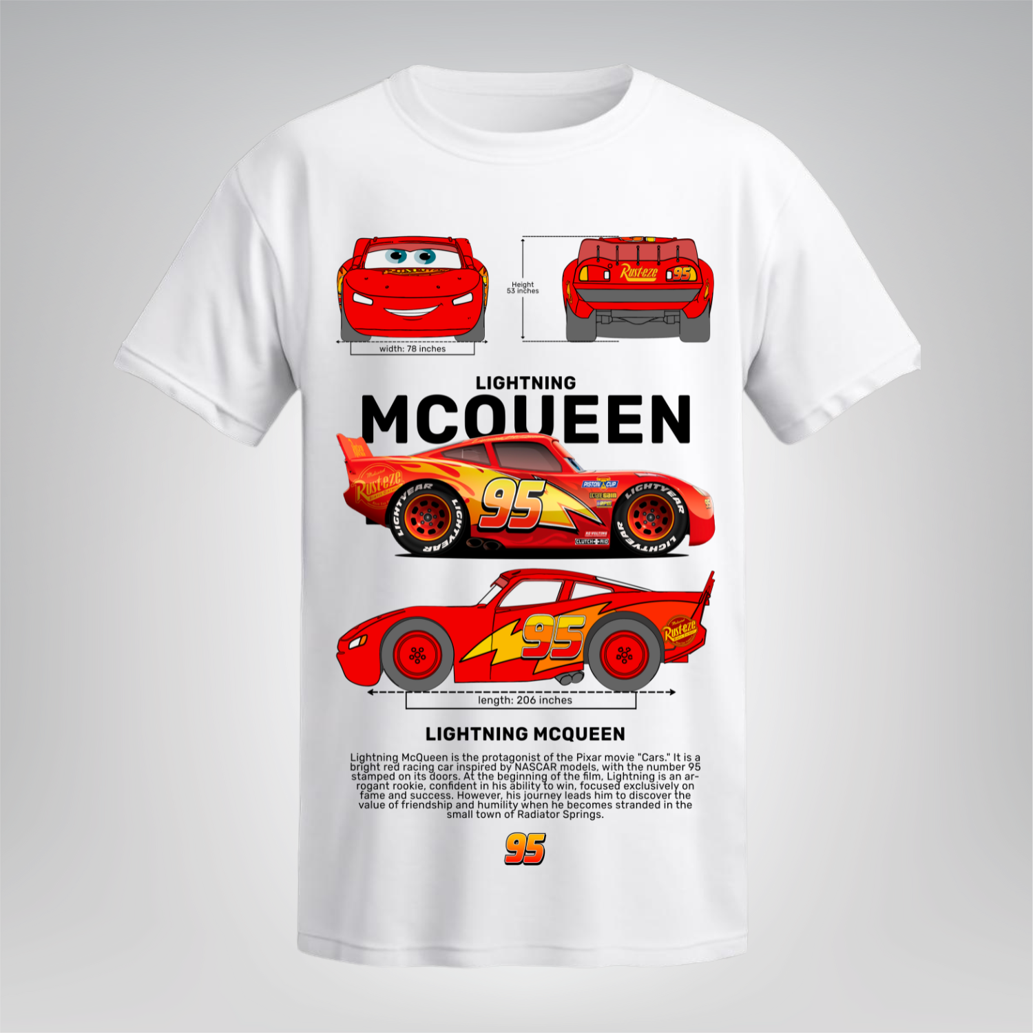Polera Lightning McQueen – Cars