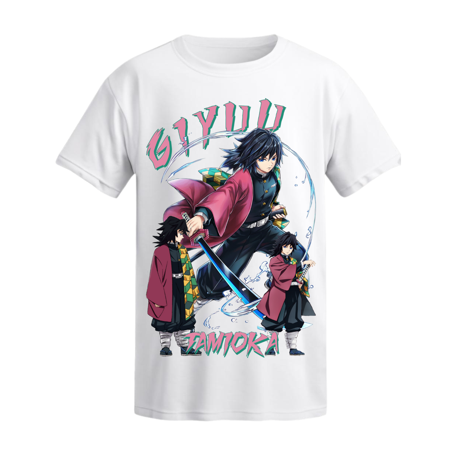 Polera Giyu: Calma en el Torrente – Kimetsu no Yaiba