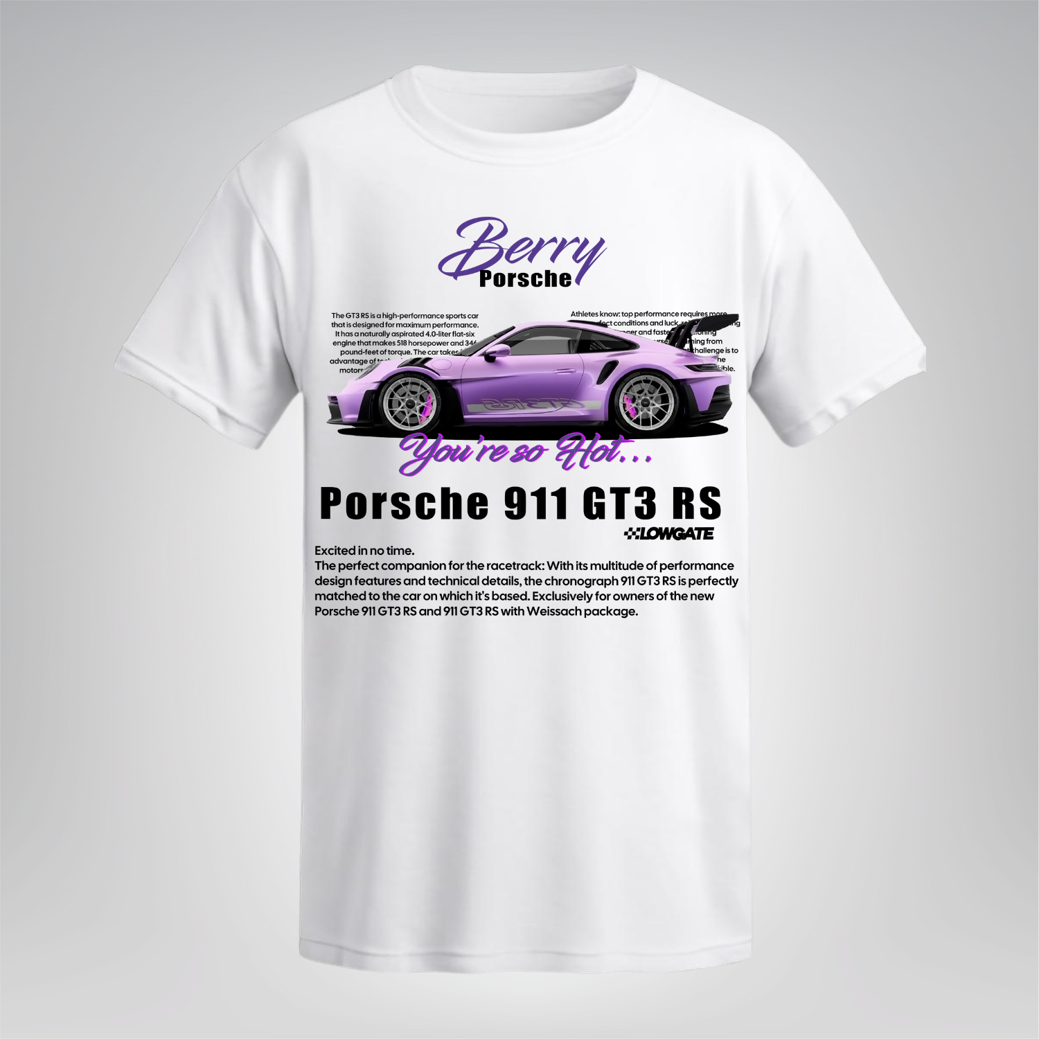 Polera Berry Porsche 911 GT3 RS – Porsche