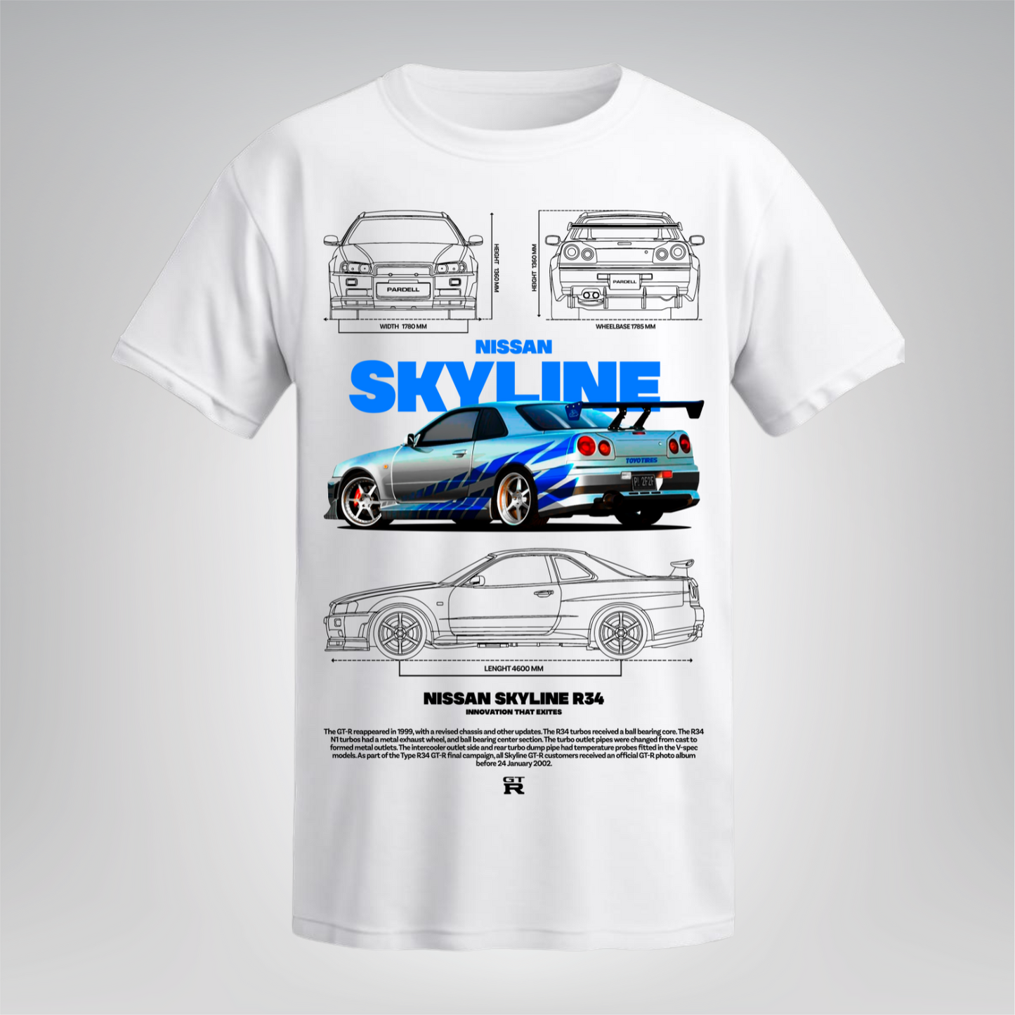 Polera Skyline R34 – Nissan