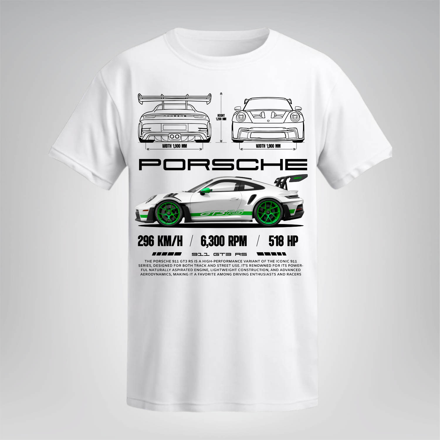 Polera Porsche 911 GT3 RS – Racing Edition