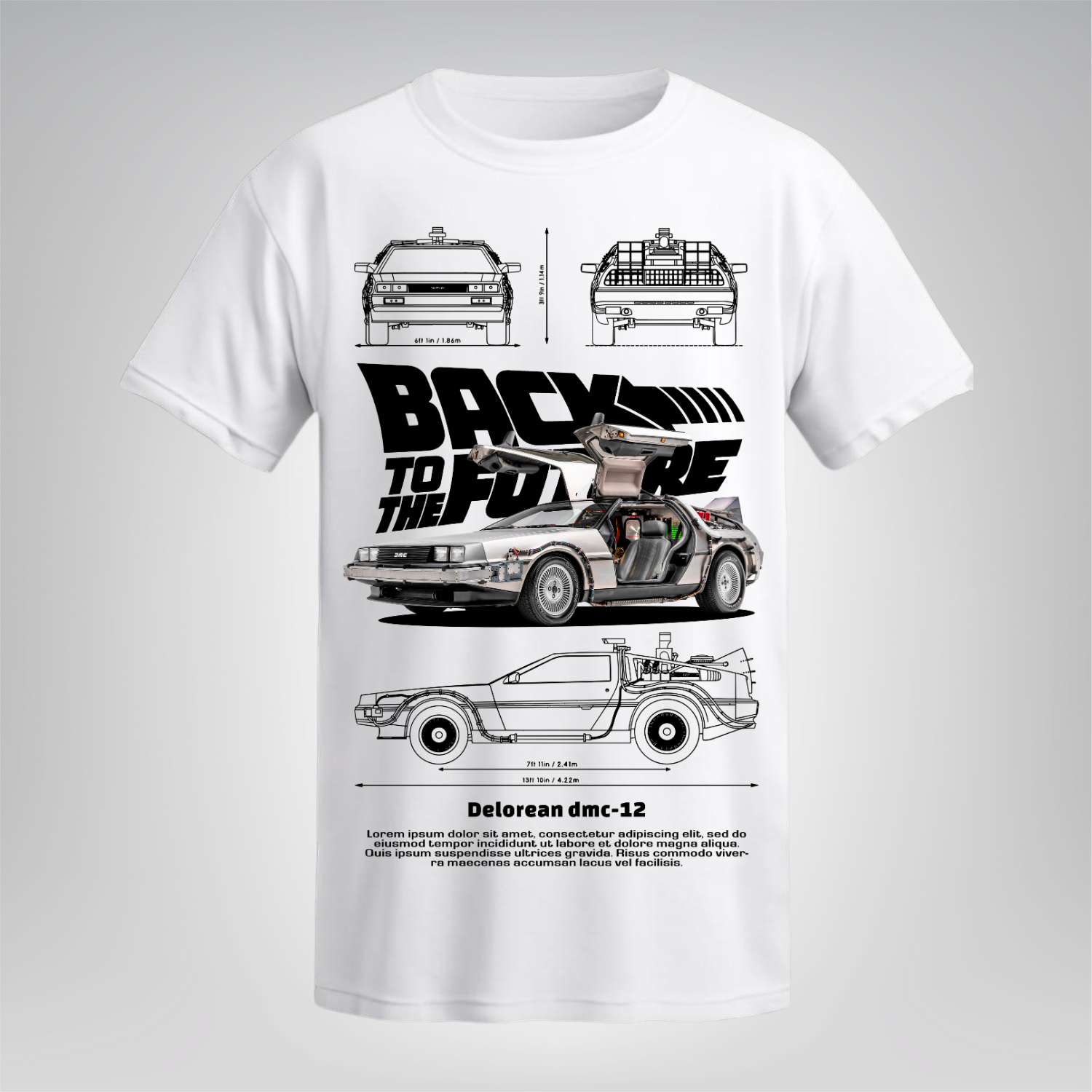 Polera DeLorean – Volver al Futuro