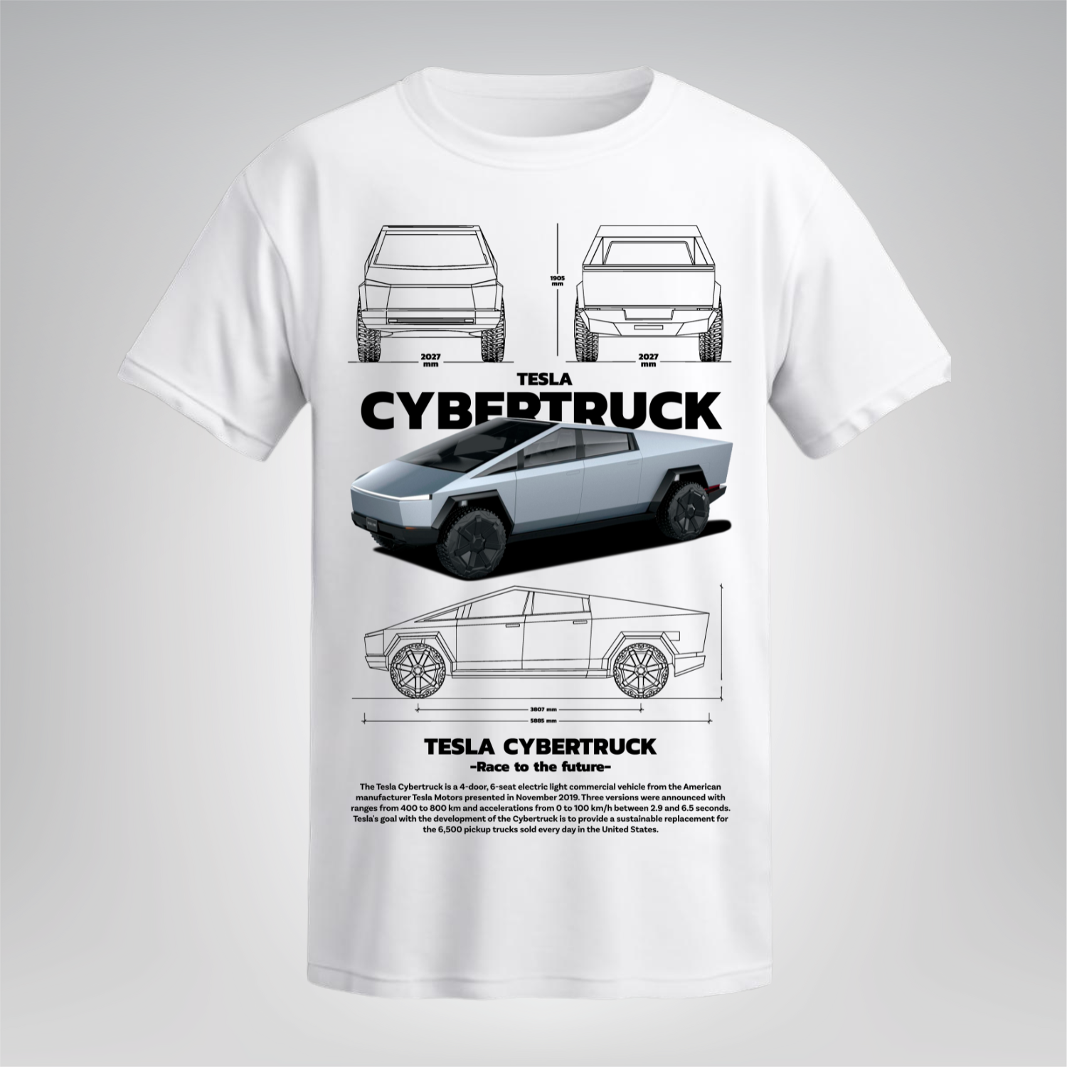 Polera Cybertruck – Tesla