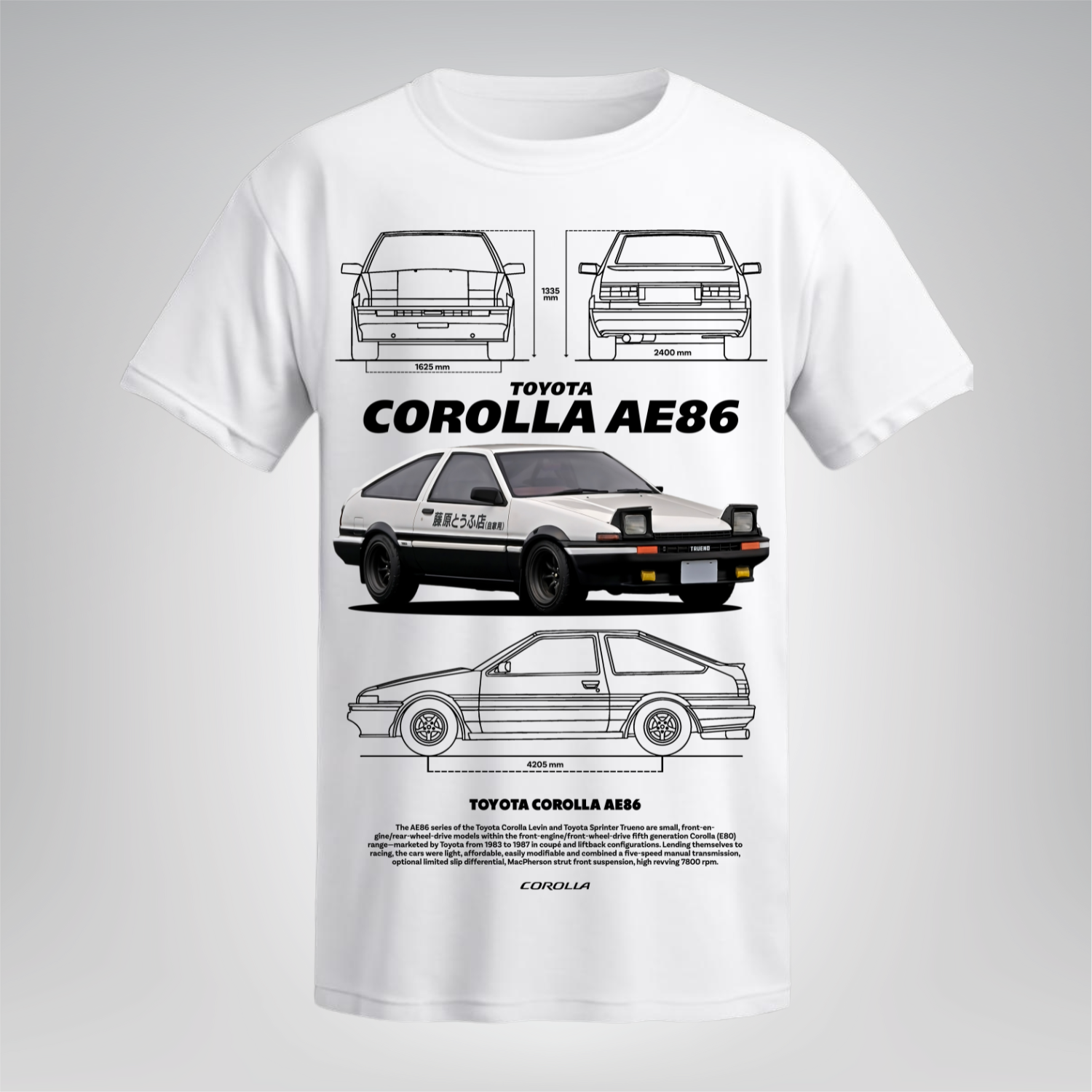 Polera Corolla AE86 – Toyota