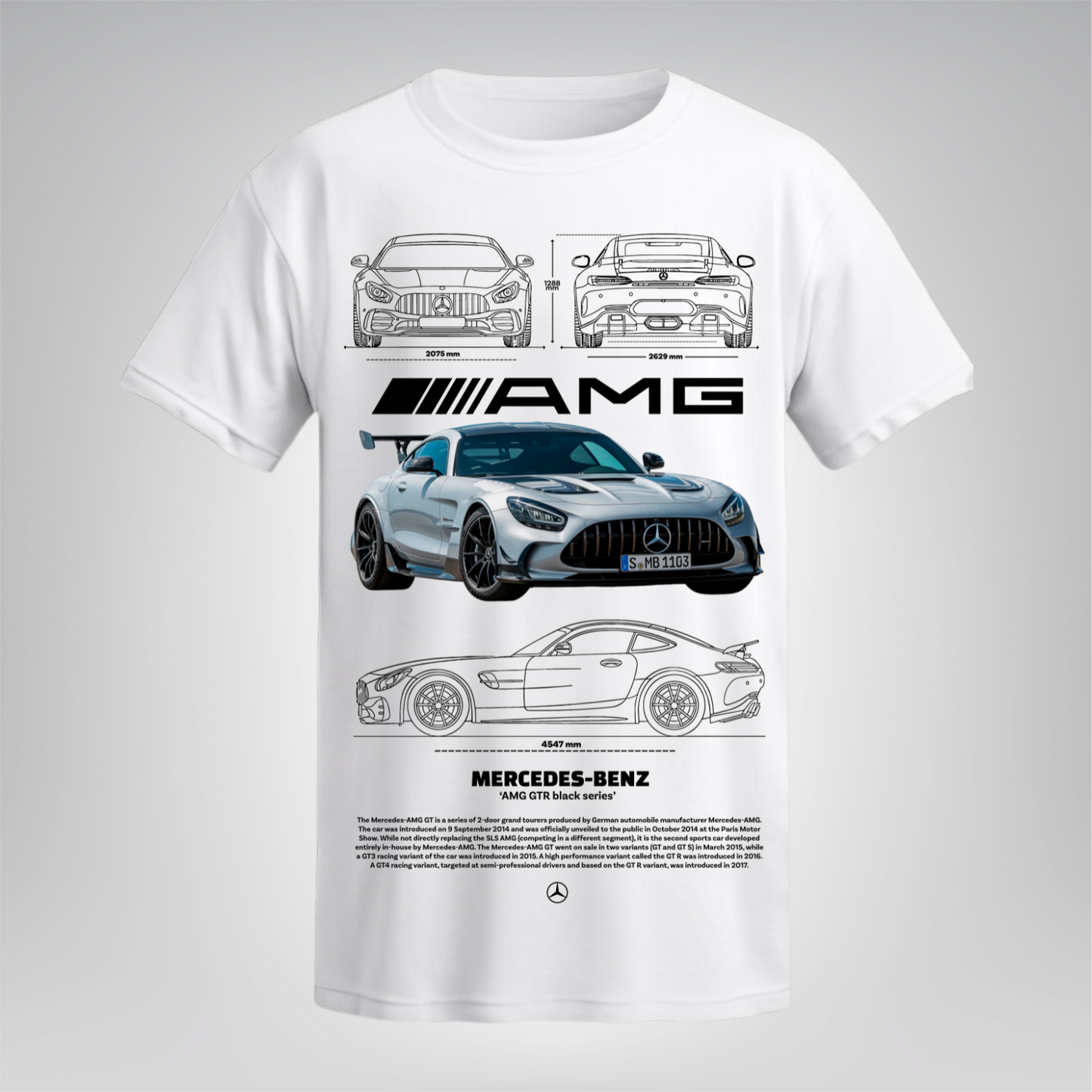 Polera Mercedes-Benz AMG GTR Silver