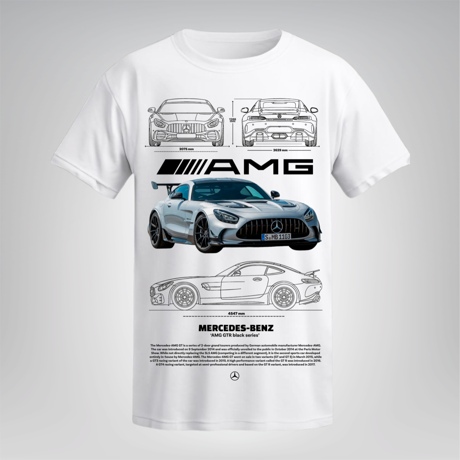Polera Mercedes-Benz AMG GTR Silver