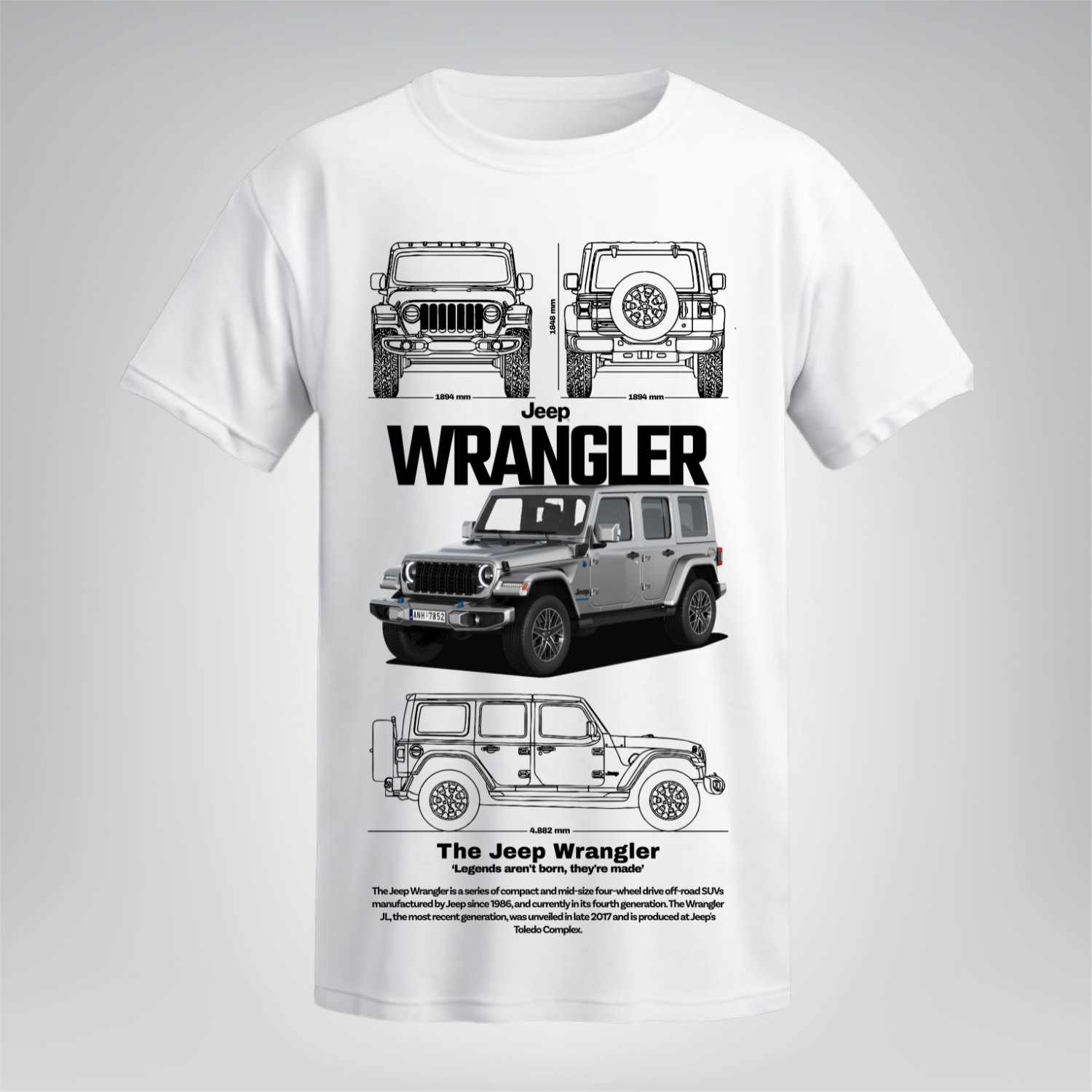 Polera Wrangler Blueprint – Jeep
