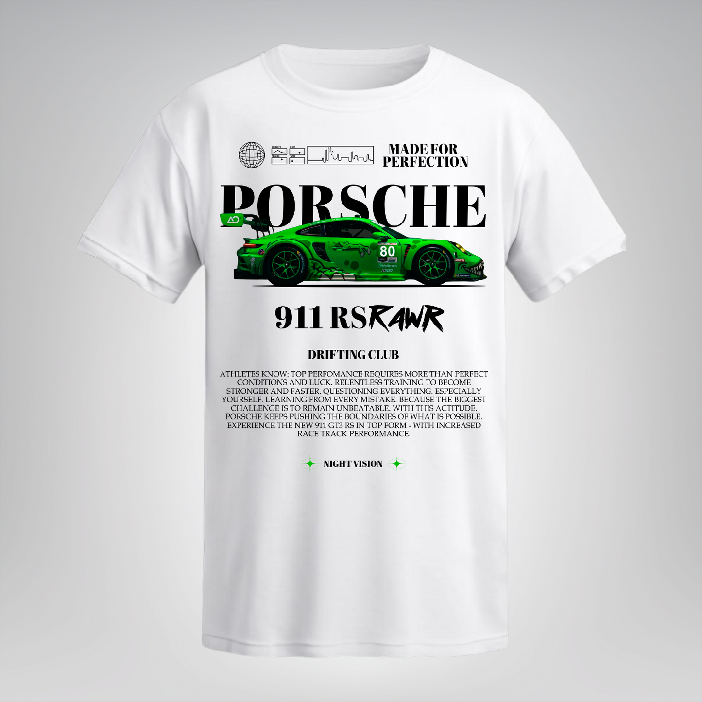 Polera Porsche 911 RS RAWR – Night Vision