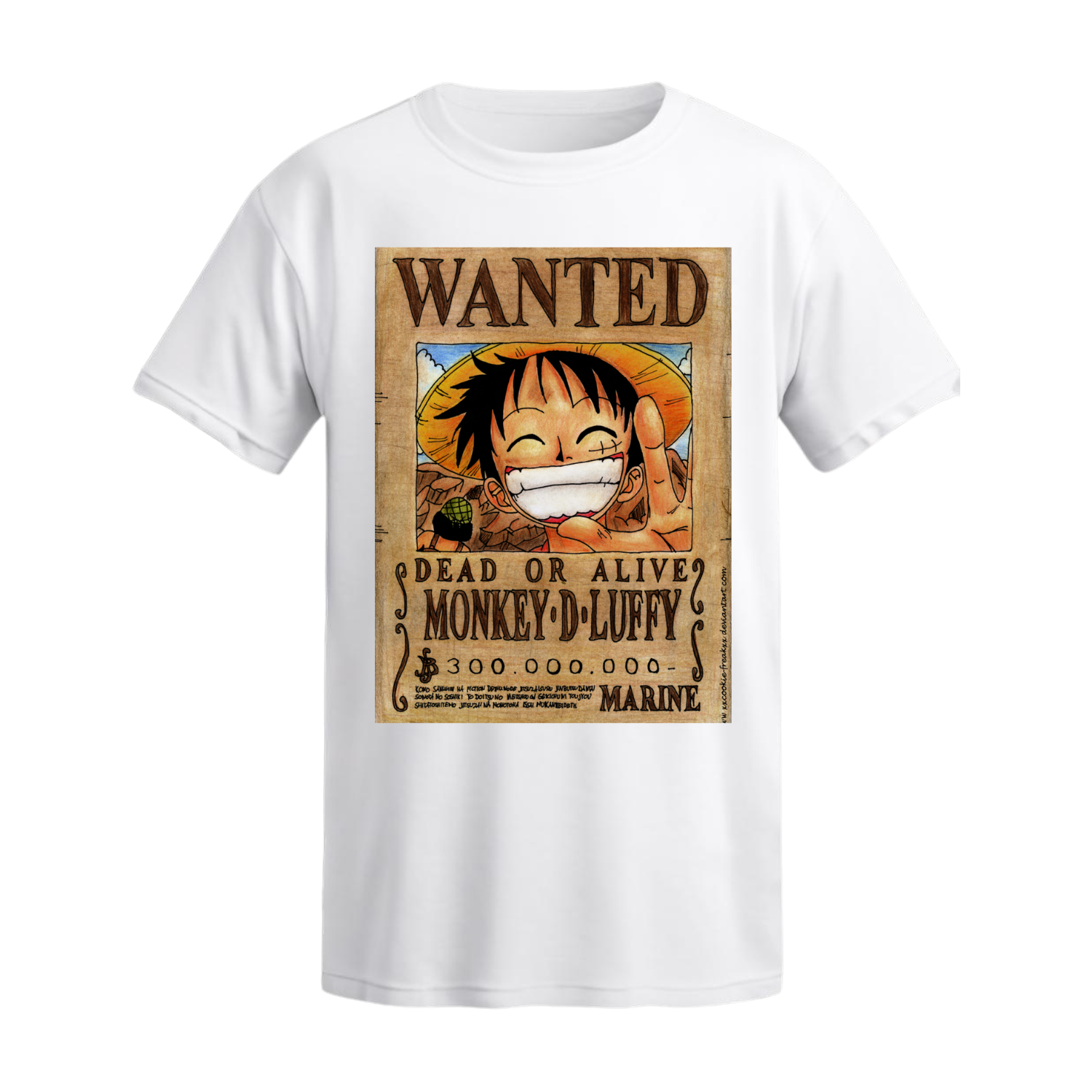 Polera Luffy Wanted Poster – One Piece