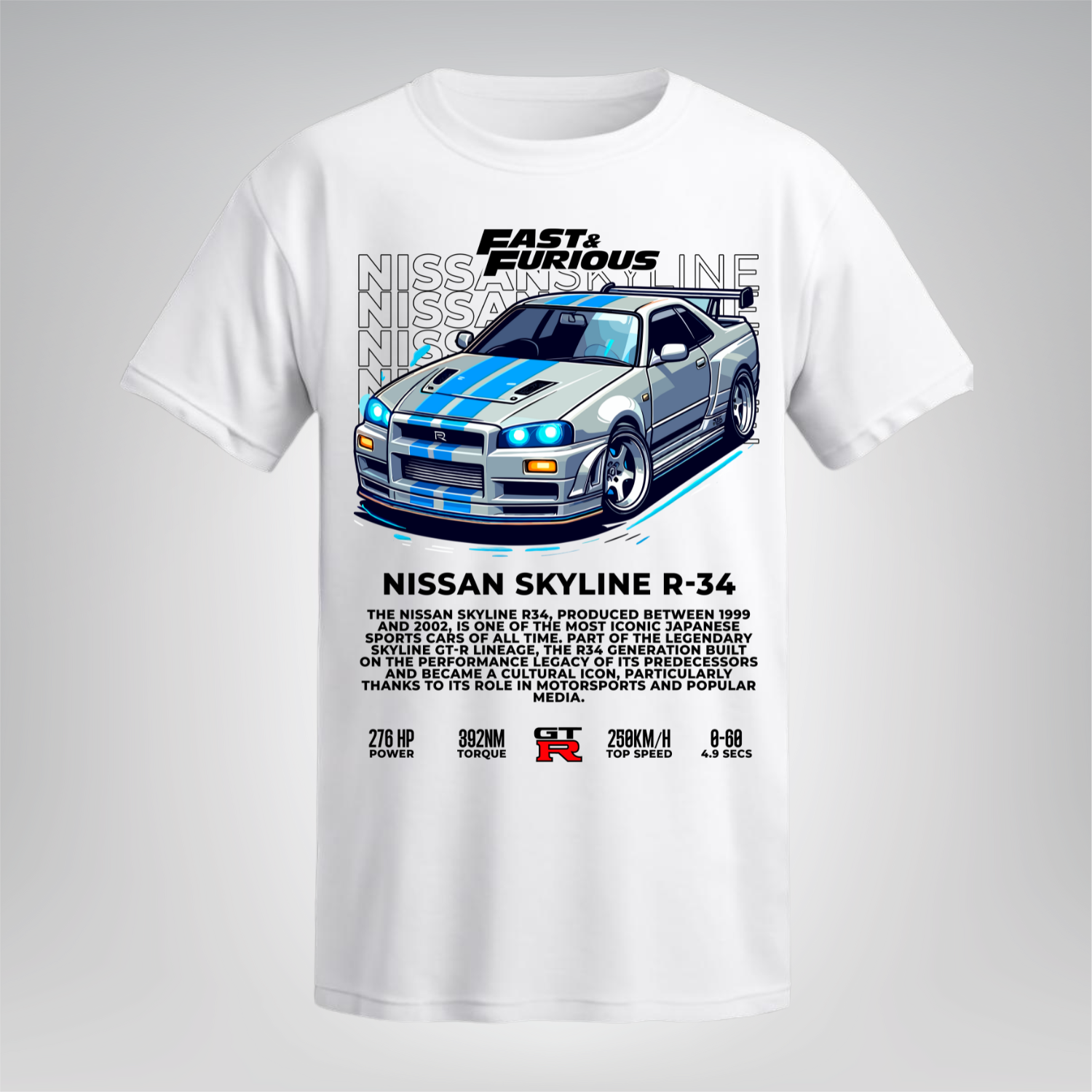 Polera Skyline R34 – Fast & Furious