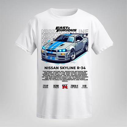 Polera Skyline R34 – Fast & Furious