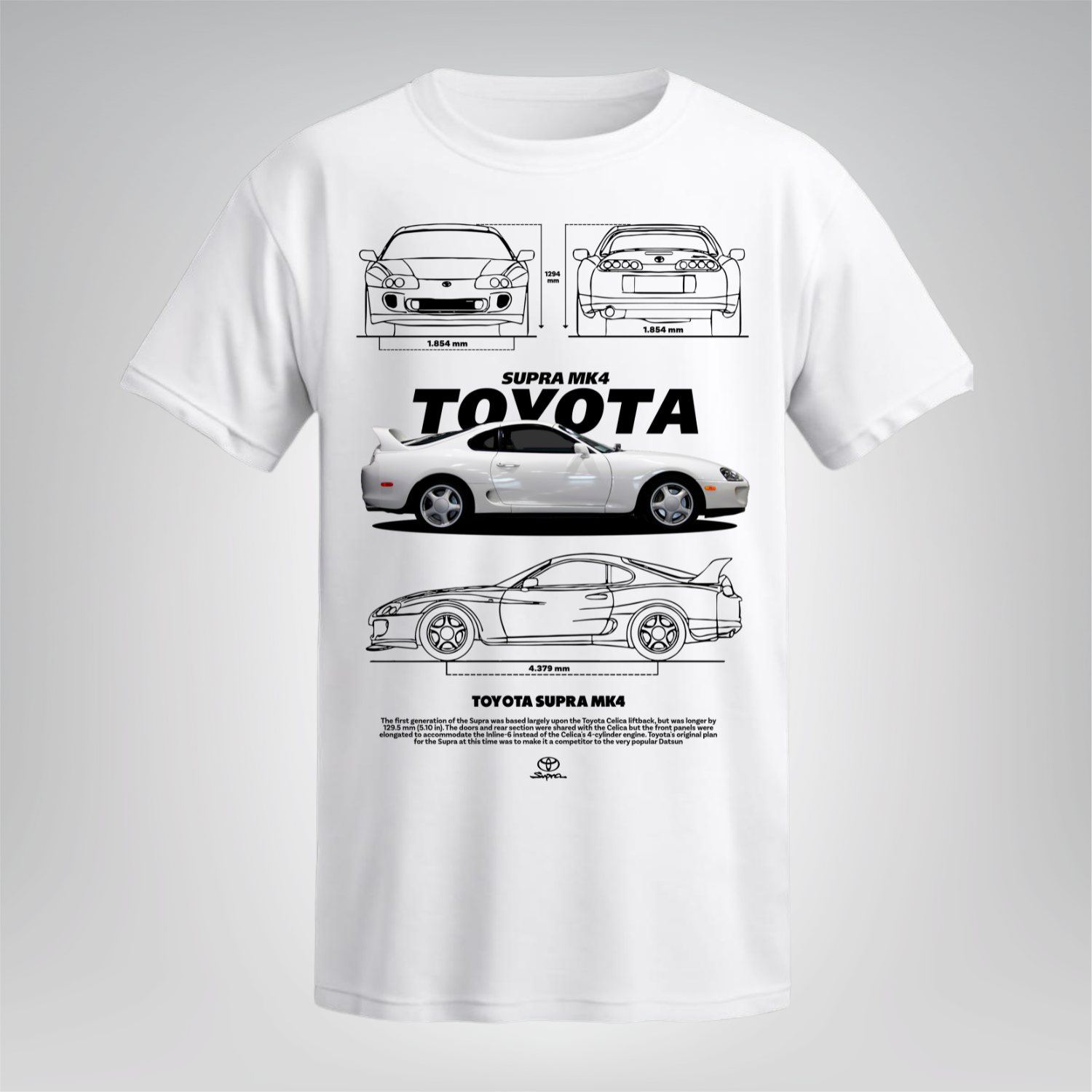 Polera Supra MK4 Blanco – Toyota